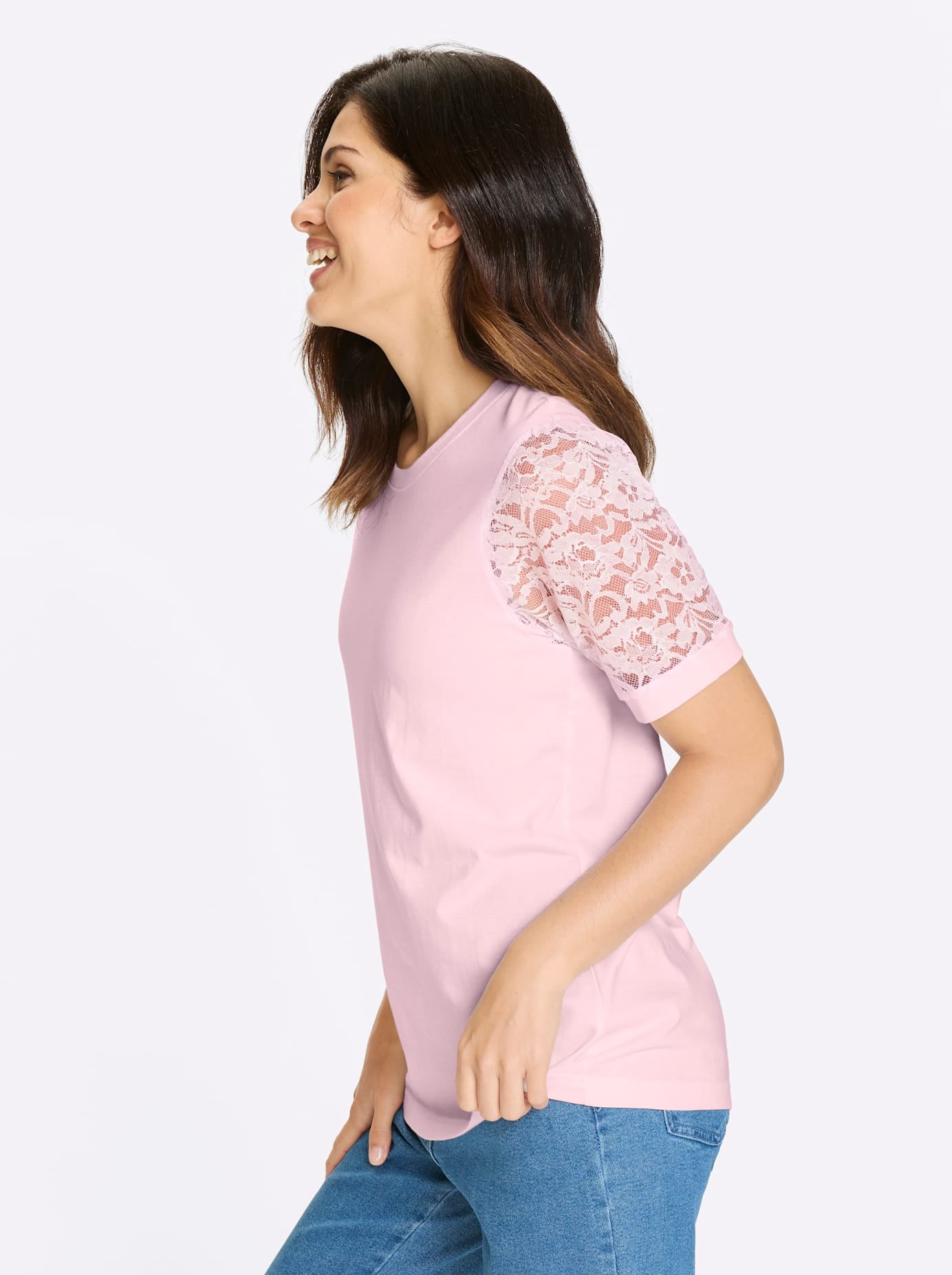 Classic Basics Spitzenshirt »Kurzarm-Shirt« 1 tlg.