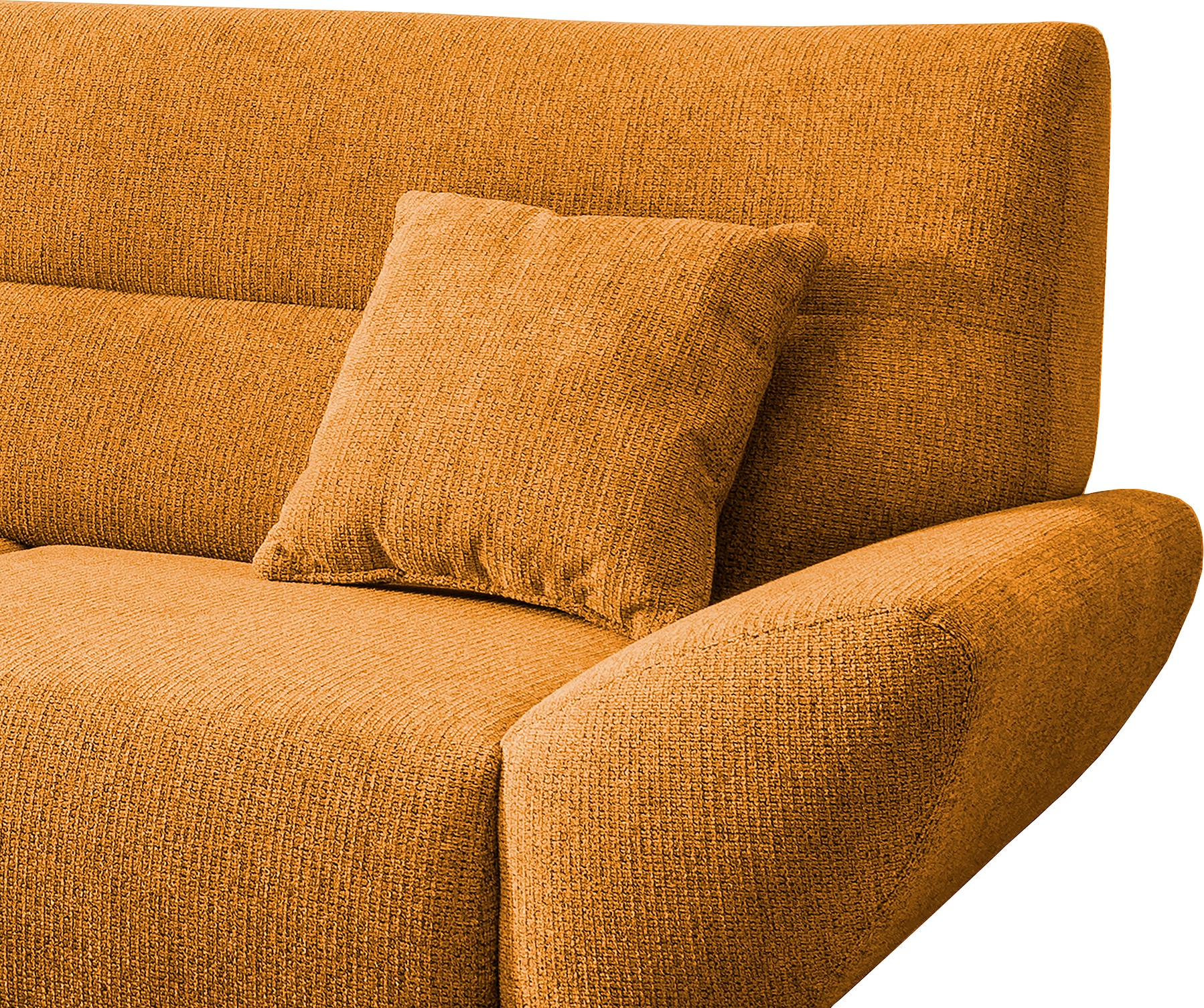 Home affaire Ecksofa »Drago, elegant und zeitlos, komfortabel, Holzfuss, L-Form« frei im Raum stellbar, inkl. 2 Zierkissen