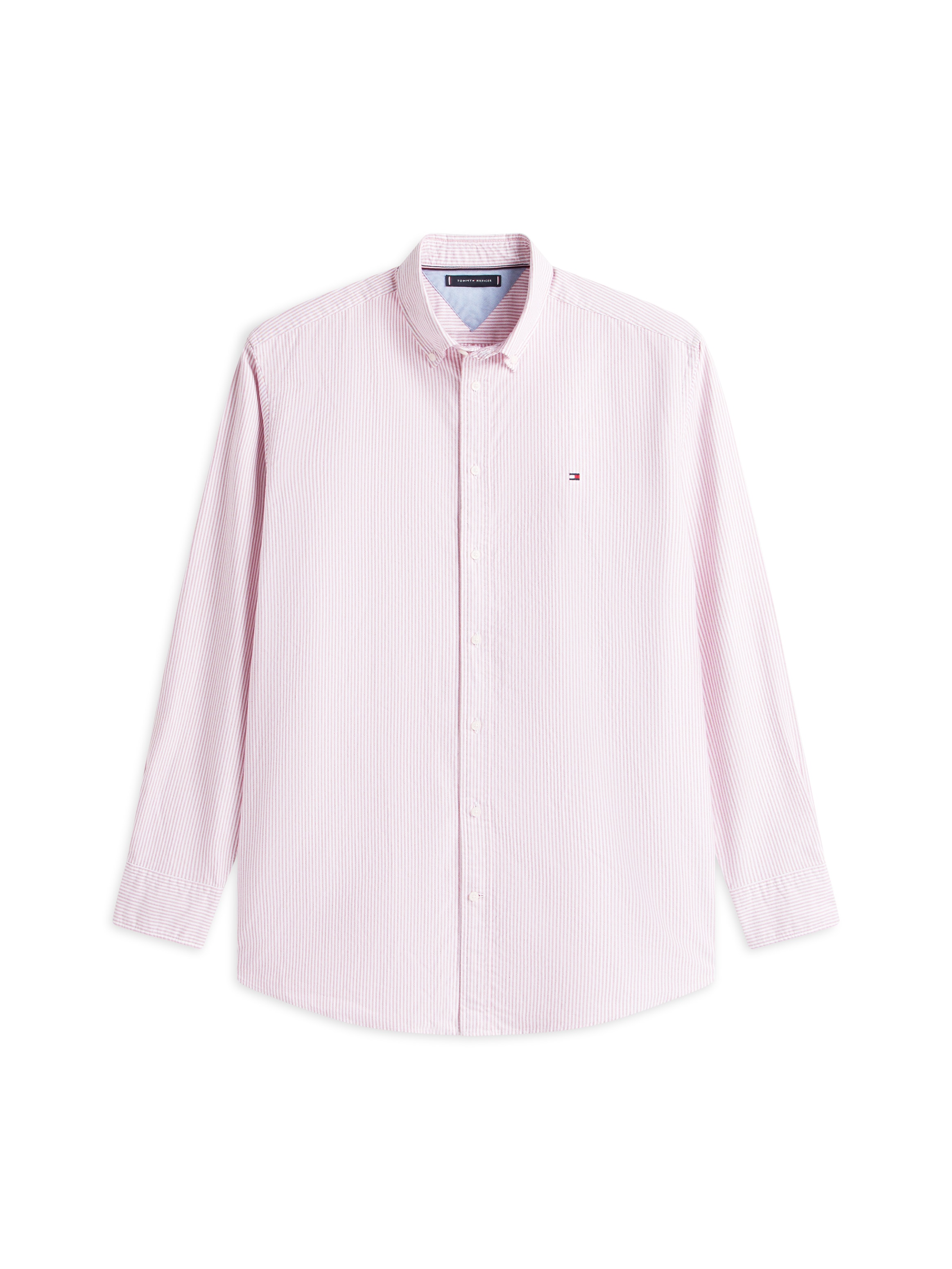 Tommy Hilfiger Big & Tall Langarmhemd »BT - HERITAGE OXFORD STRIPE« fein gestreift, Grosse Grössen, regular fit, Button-down-Kragen