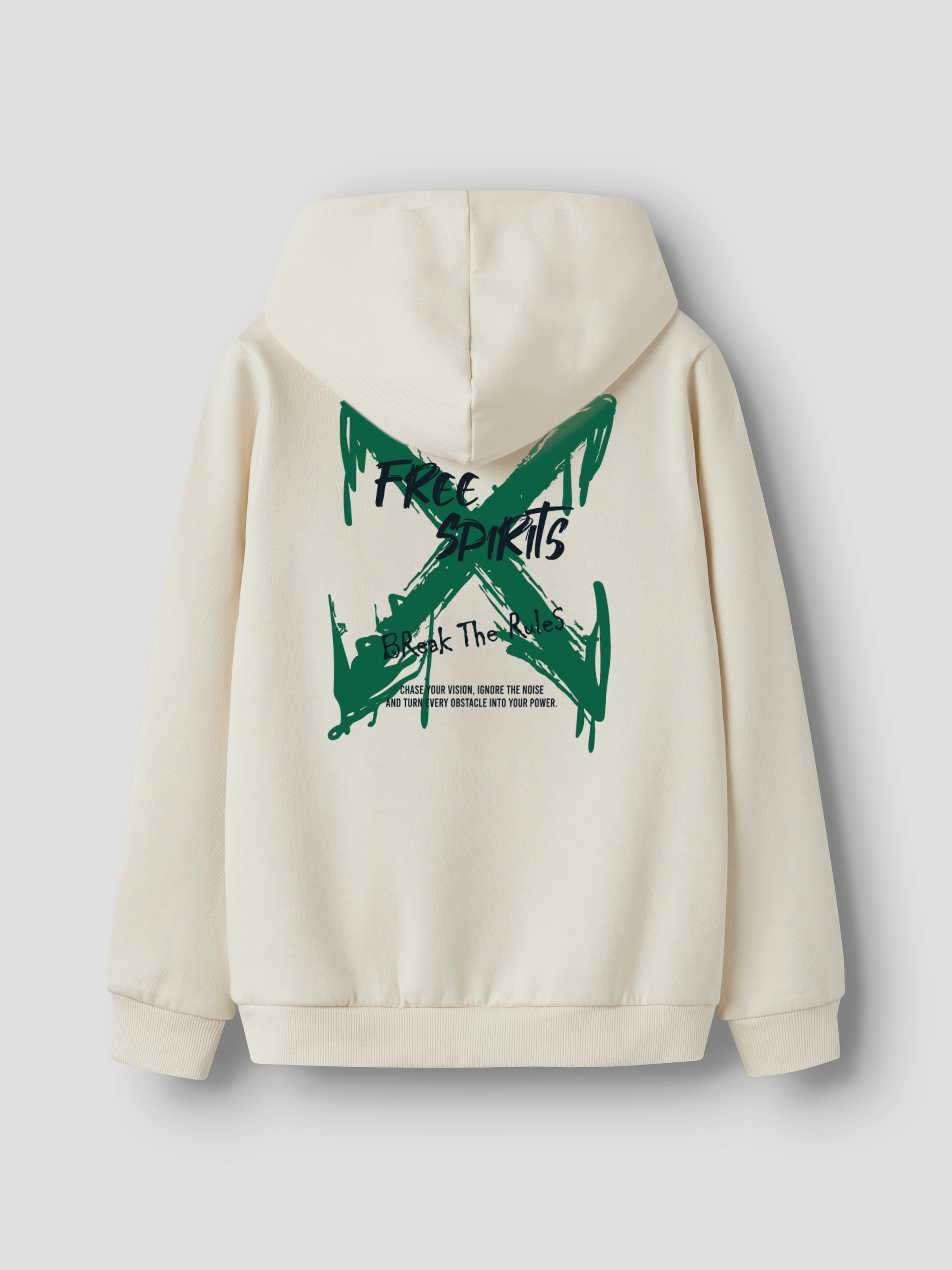 Name It Sweat à capuche »NKMKEMUEL LS SWE WH BRU BOX PS NOOS«, mélange coton, coupe régulière
