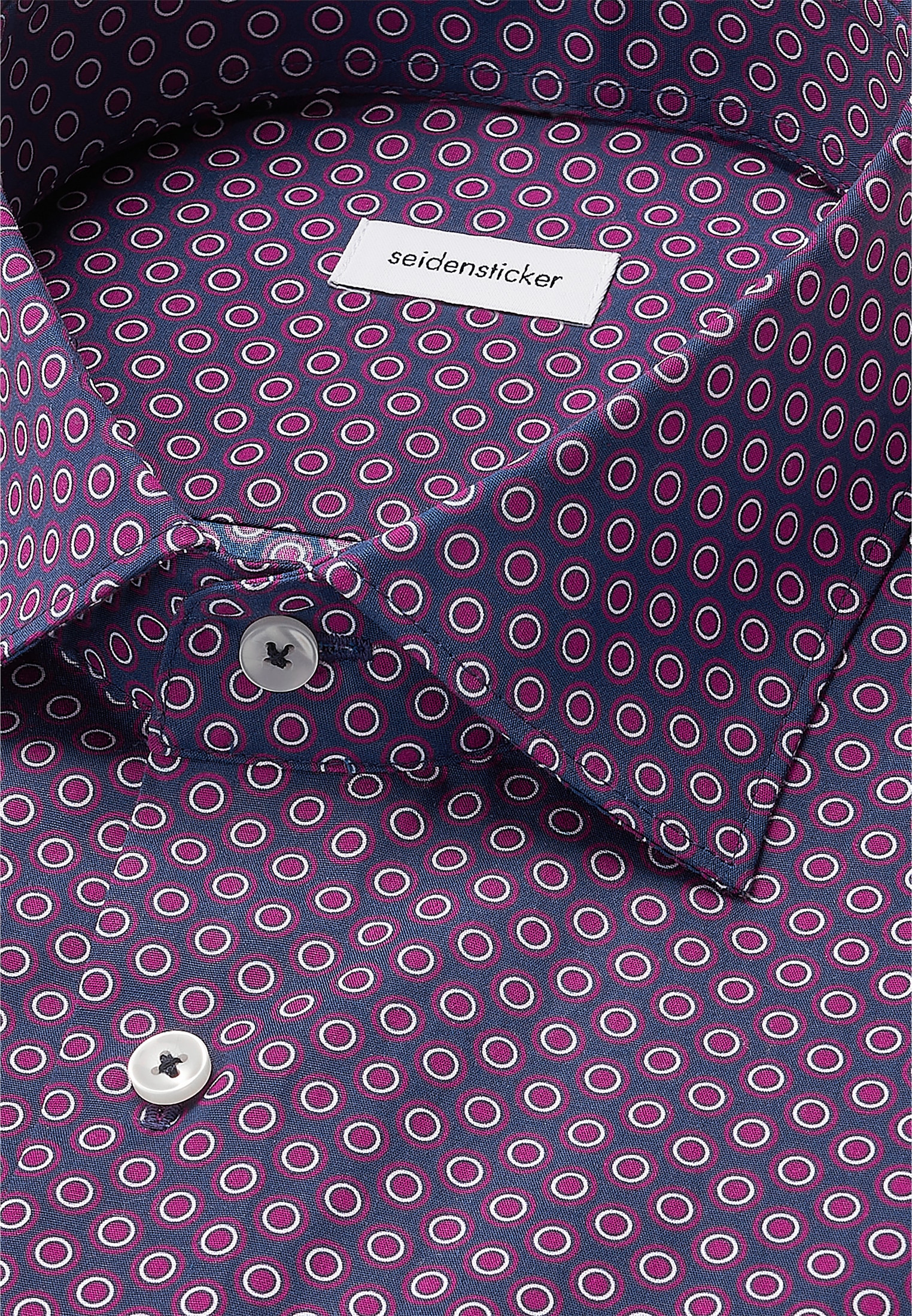 seidensticker Businesshemd »Schwarze Rose« Regular 1/1 Kentkragen Druck