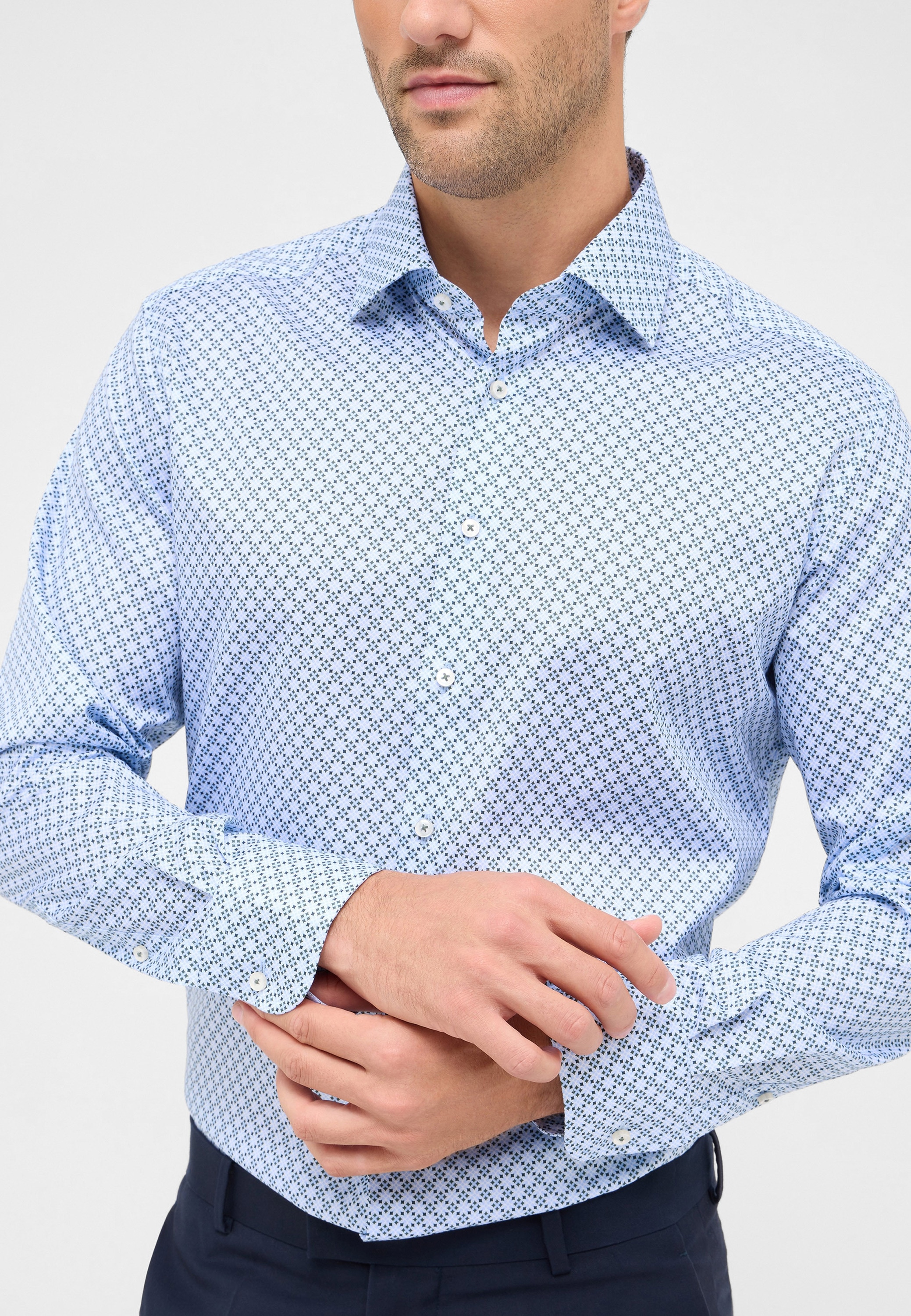 Eterna Chemise à manches longues »MODERN FIT« NON IRON (bügelfrei)