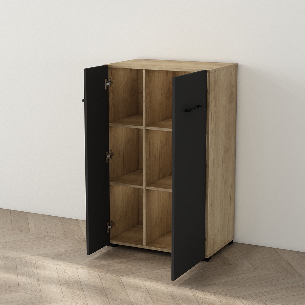 PLACES OF STYLE Aktenschrank »Moid; Mehrzweckschrank,« moderne Kommode mit viel Stauraum, Masse 64,5 x 41,5 x 106 cm