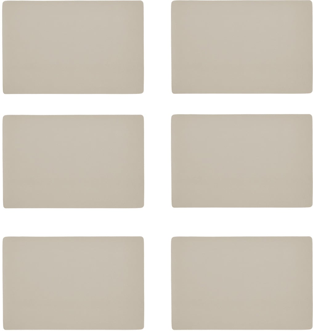 Zeller Present Set de table Kunstleder, metallic, 30x45 cm