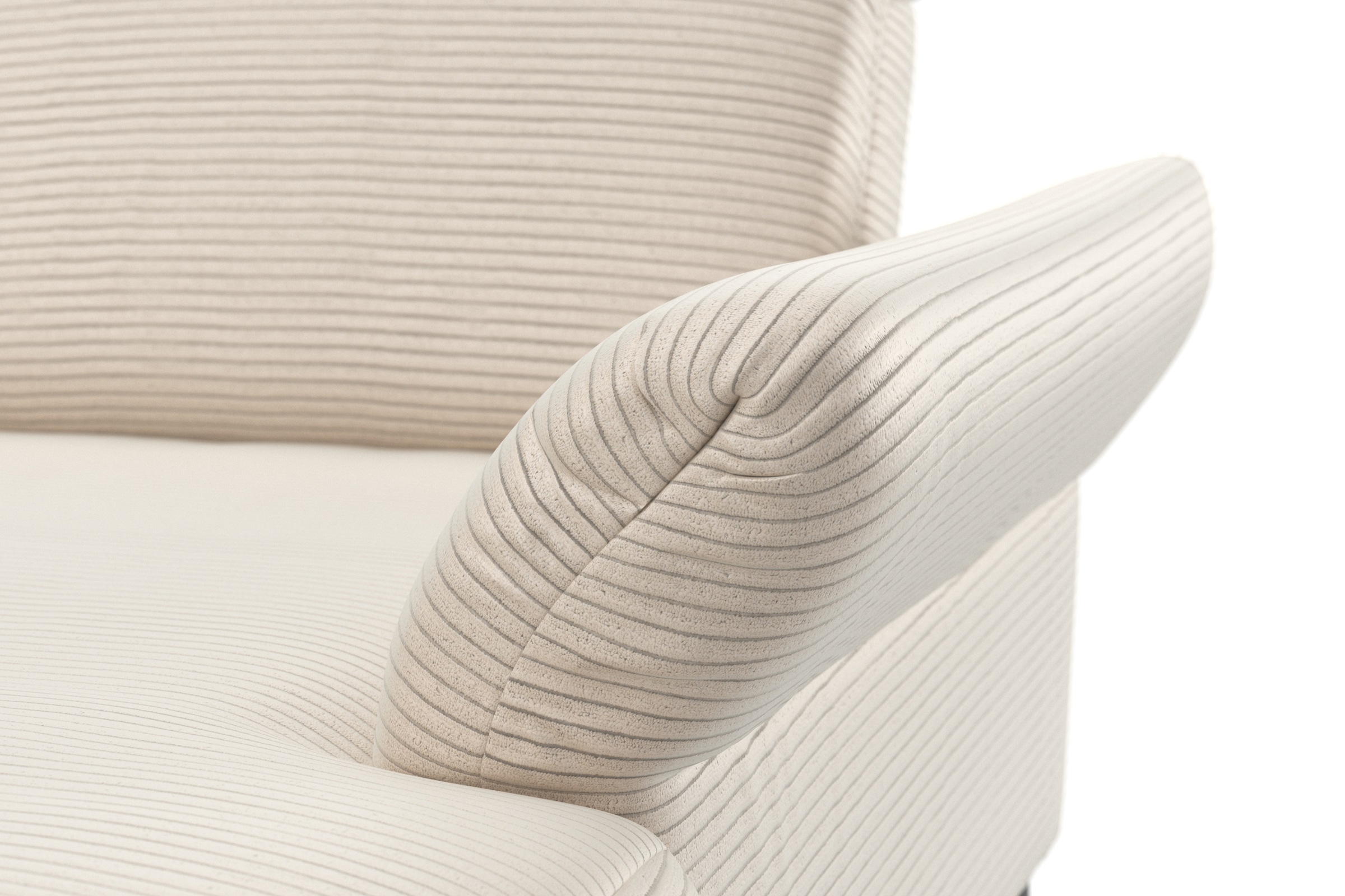 sit&more Paysage de salon »Coco U-Form« Sitztiefen-, Arm- und Kopfteilverstellung, Cord-Bezug, Fusshöhe 15 cm