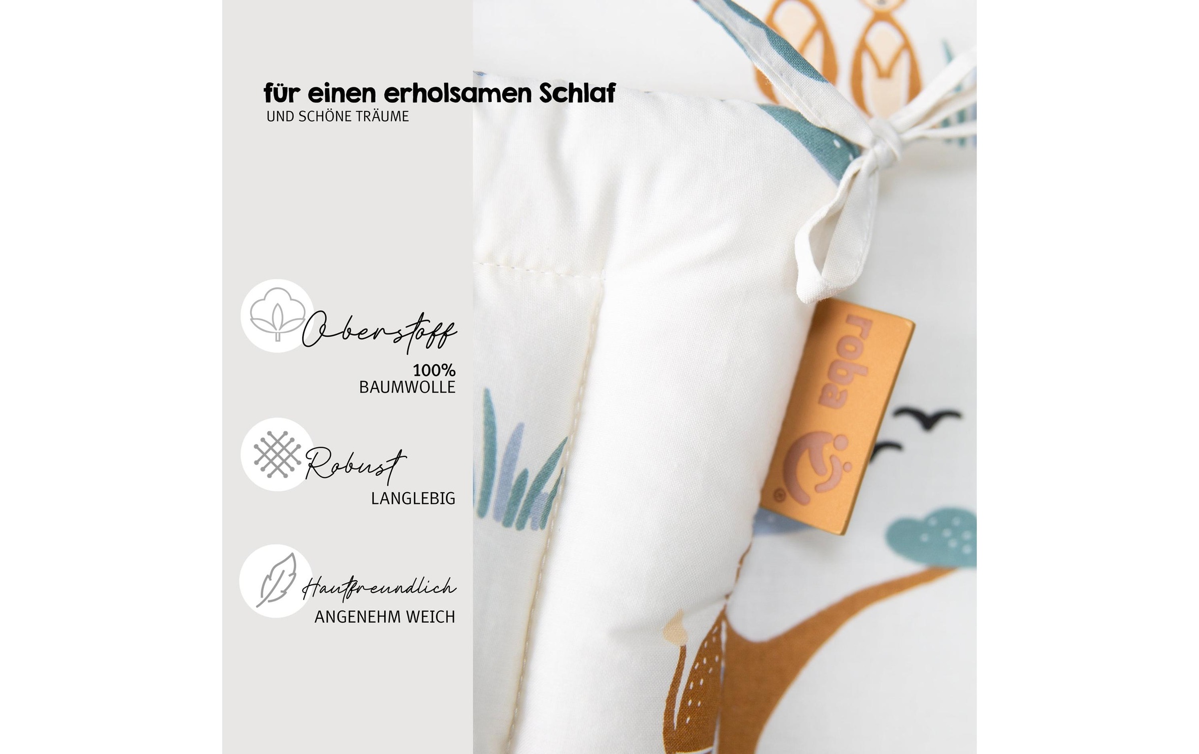 roba® Bettnestchen »Savanna Friends 170 x 28 cm«