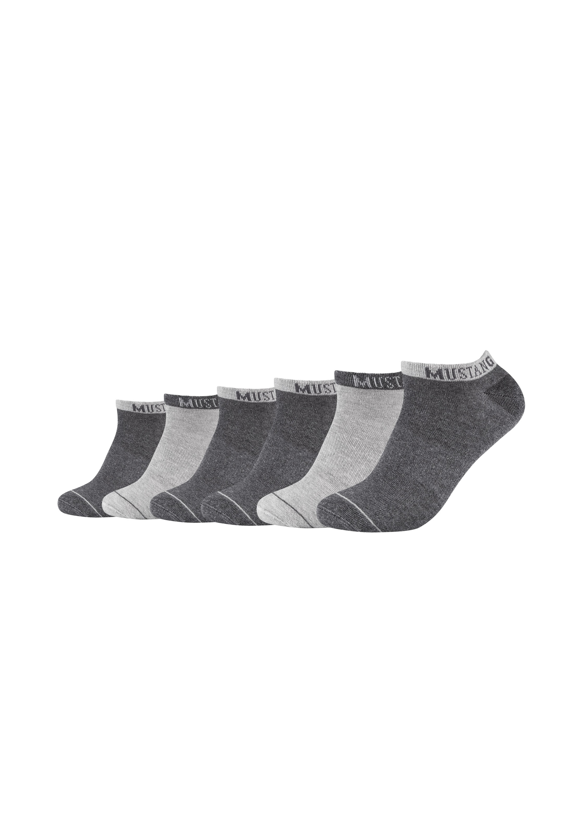 MUSTANG Chaussettes »casual« 6 Couple tlg. mit softem Materialmix