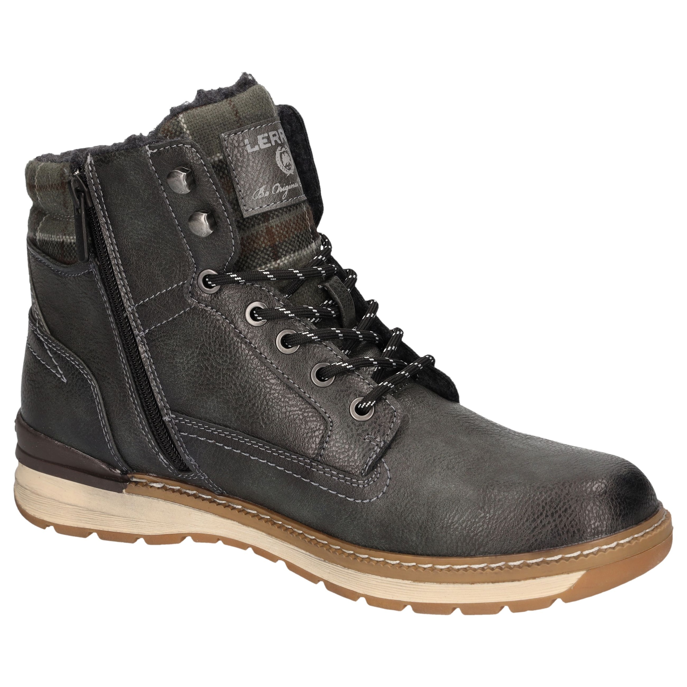LERROS Bottes d'hiver  Bottes à lacets, bottes d'extérieur avec doublure chaude