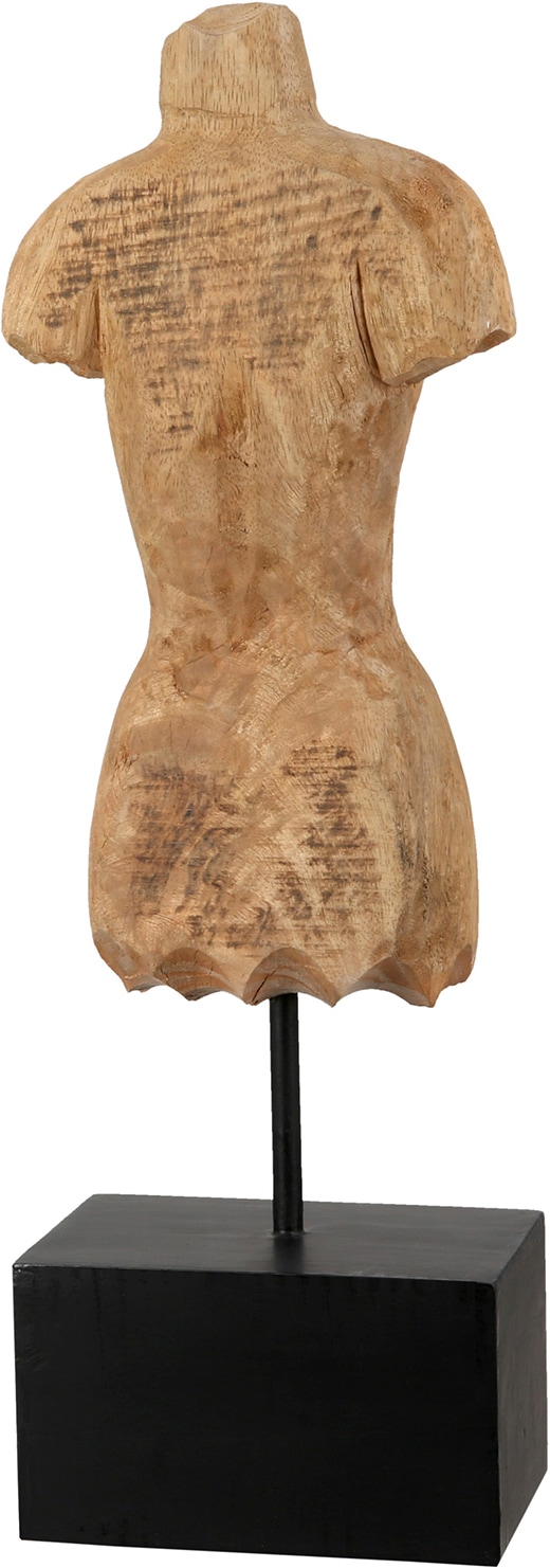 GILDE Sculpture »Skulptur Torso naturfarben« torse sculpture abstraite présentoir décoratif accessoire d'intérieur