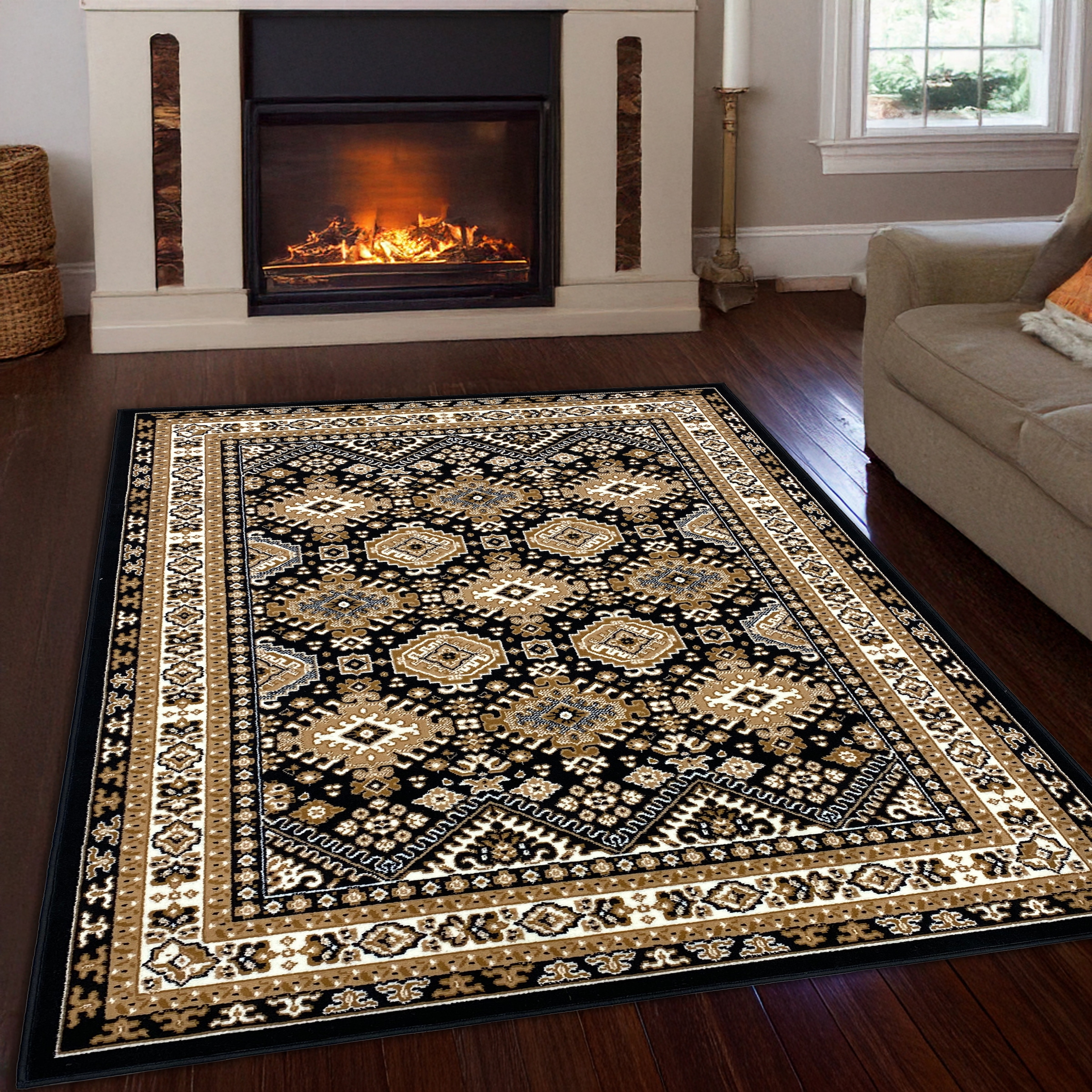 my home Tapis »Diantha« Rectangulaire 7 mm Höhe Orient-Optik, mit Bordüre, Kurzflor, pflegeleicht, elegant, weich