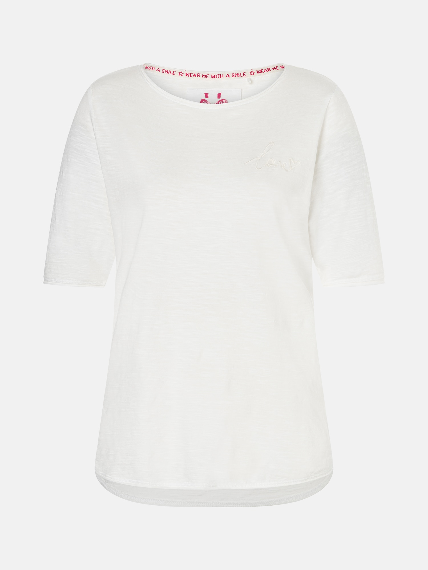 Lieblingsstück Rundhalsshirt »CandiceEP« mit Statement-Stickerei und im Batik-Look