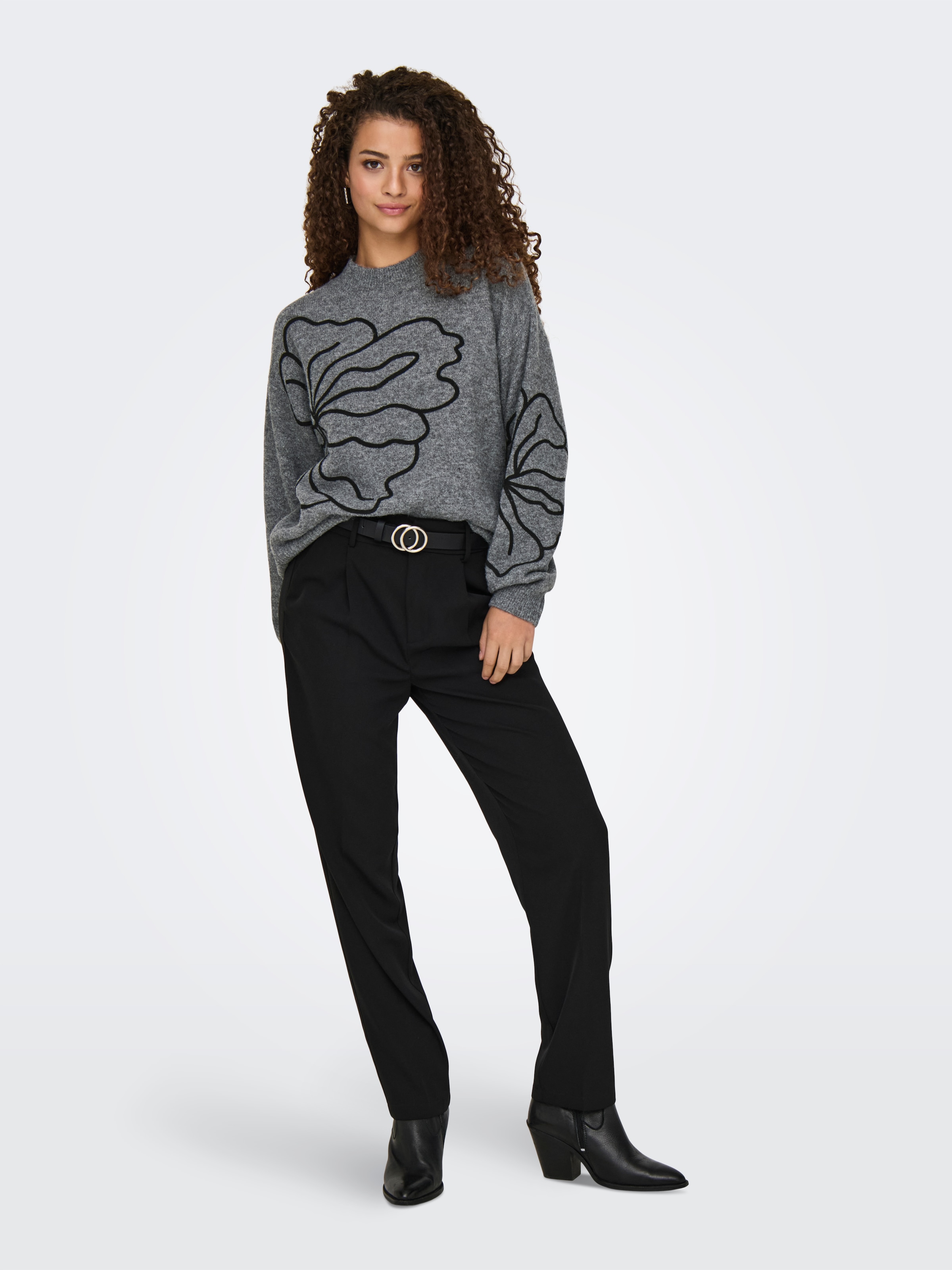 JDY Pull en tricot »JDYJELLA L/S FLOWER PULLOVER KNT NOOS«
