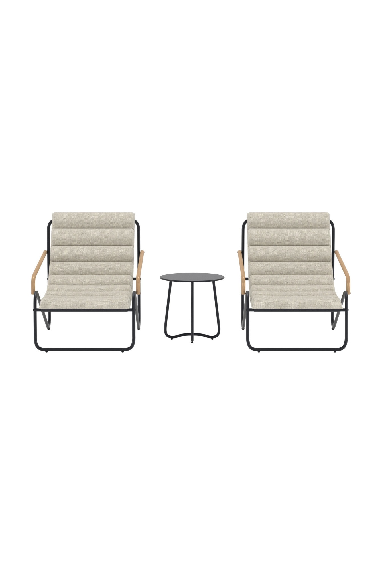 Venture Home Gartenlounge-Set »Ithaka, grosszügiges Outdoor-Set für hohen Sitzkomfort« 3 tlg. Loungemöbel mit Stoffbezug, angenehm, weich