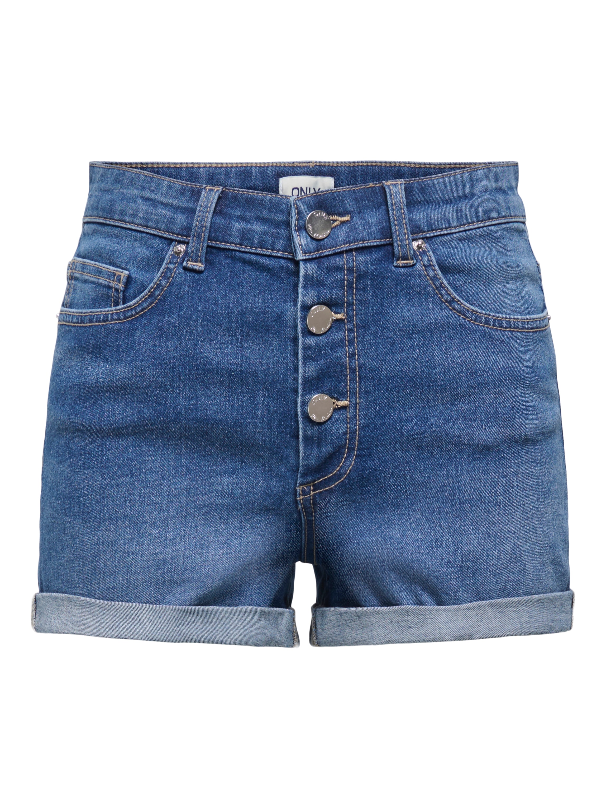 ONLY Short en jean »ONLJESSIE MID VIS BUT SHORTS DNM« mélange de coton