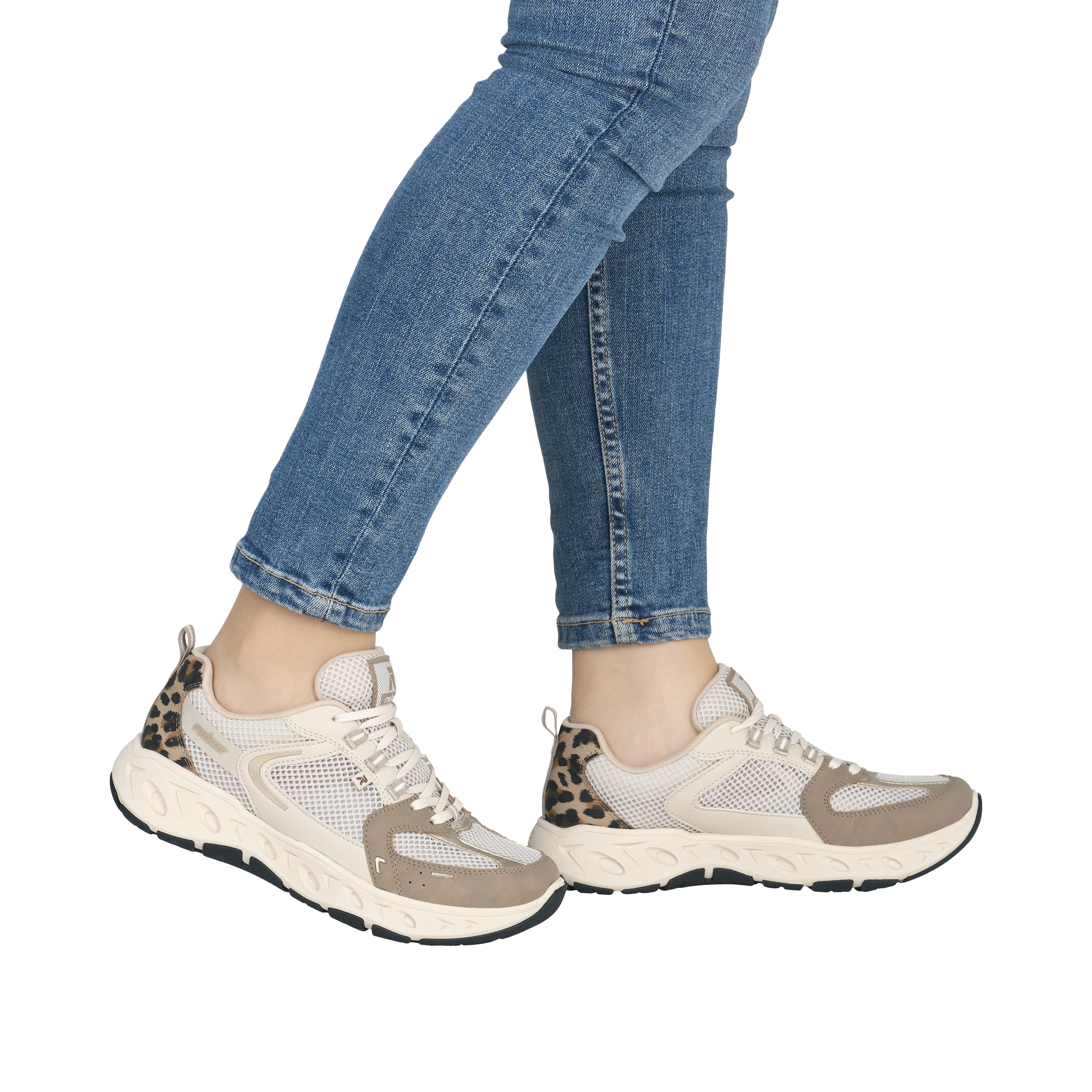 Rieker Plateausneaker  Schnürschuh, Freizeitsneaker, Halbschuh mit MemoSoft-Innensohle