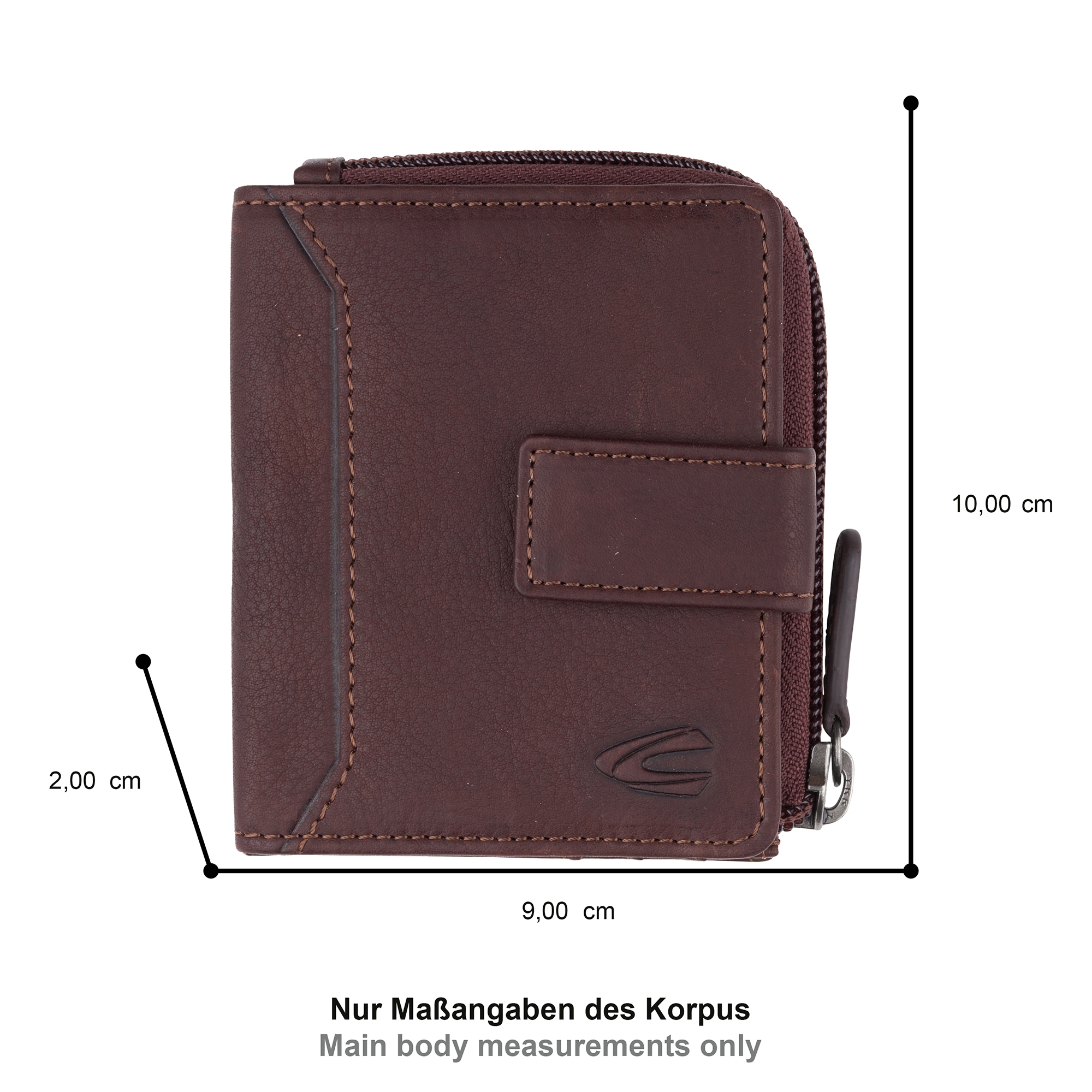 camel active Porte-monnaie »Ocean« aus wasserweisendem Echtleder, vielen Verstauoptionen und RFID-Schutz