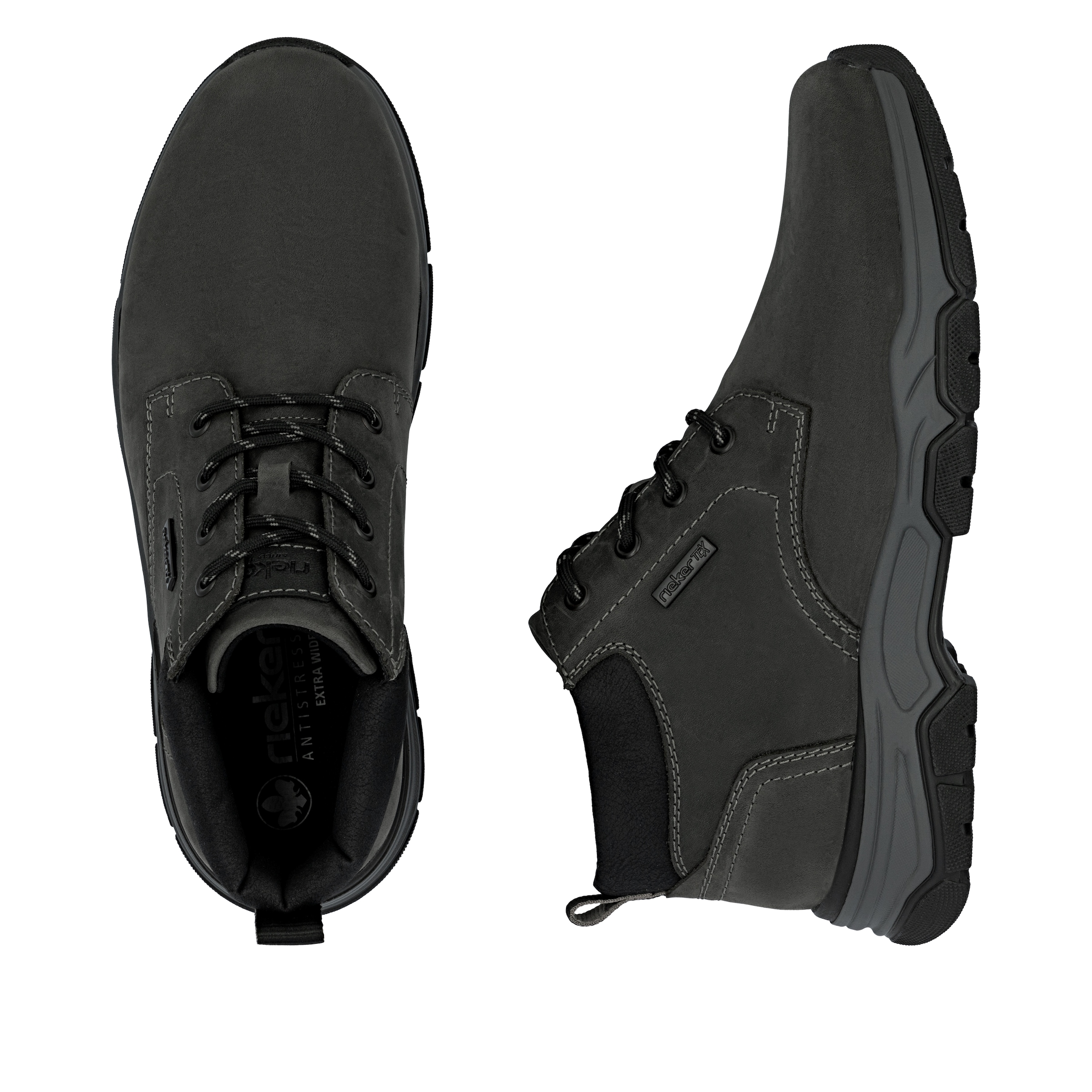 Rieker Bottines à lacets  bottine, boots décontractés avec rembourrage col en laine, membrane TEX