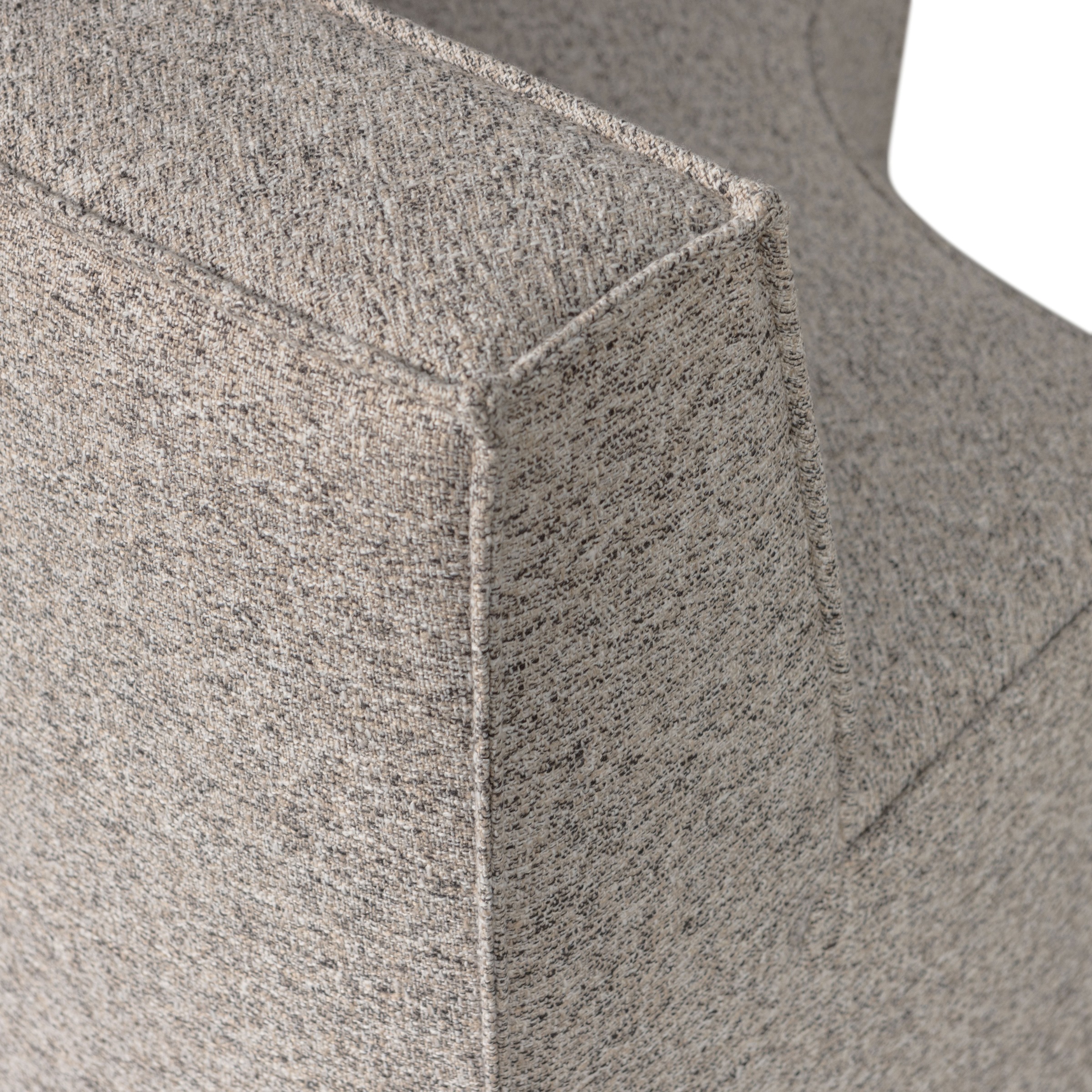 WOOOD Küchensofa »Europa mit runder Formgebung und Grobgewebe-Bezug B262 x T131 x H85 cm« Sehr hohe Verschleissfestigkeit, Tragkraft 300 kg, Teflon-Imprägnierung