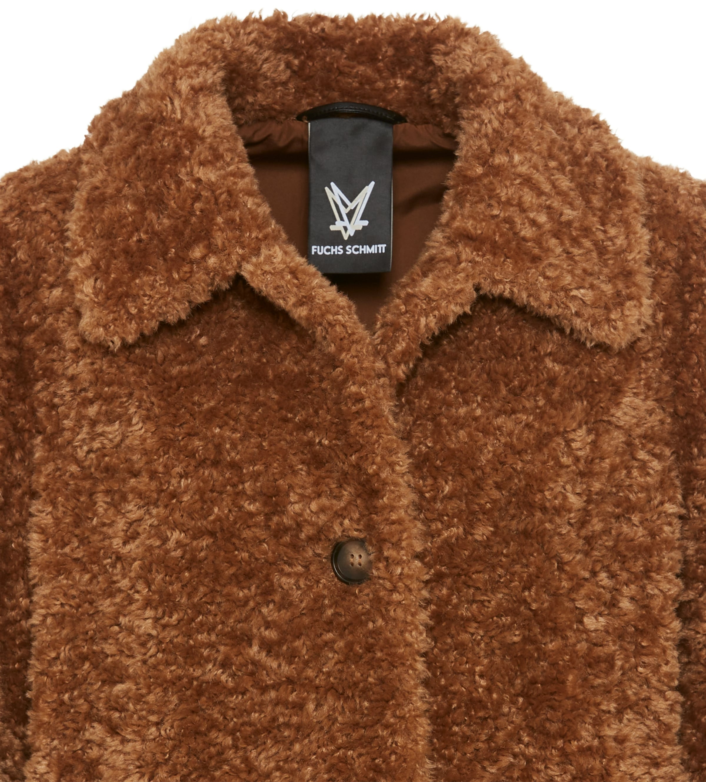 Fuchs Schmitt Veste en fausse fourrure »Webpelzjacke« ohne Kapuze mit Knöpfen