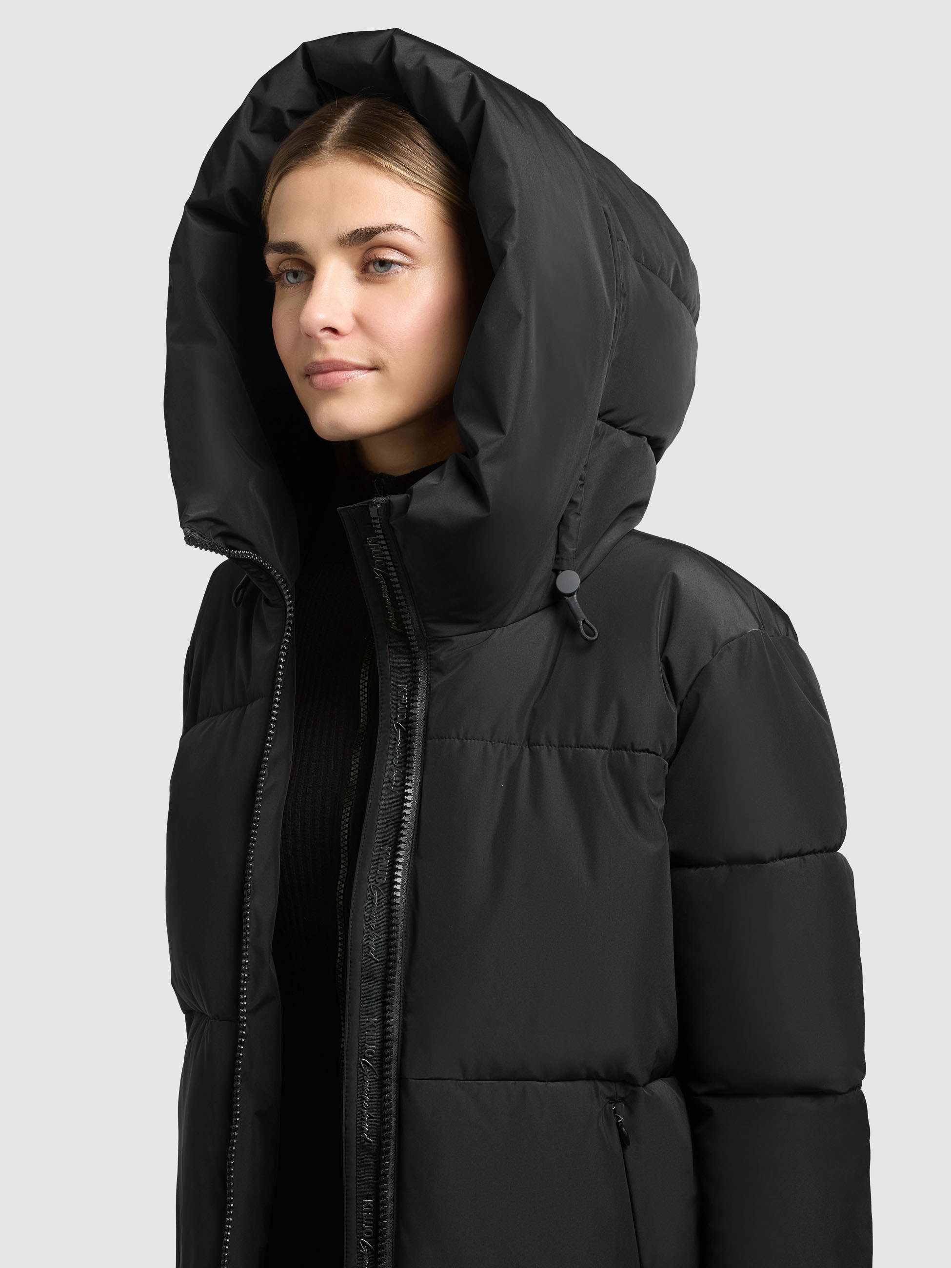 khujo Steppjacke »AUDREY2 MATT« mit Kapuze Reissverschlusstaschen mit Fleecefutter