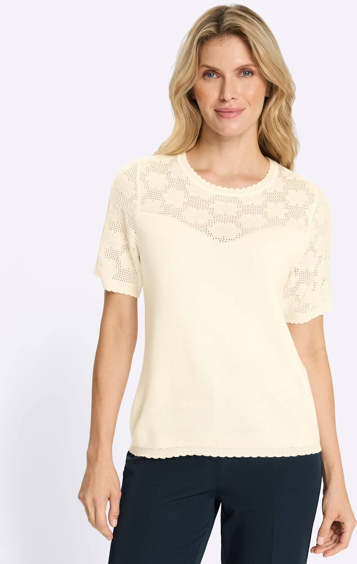 Classic Basics Pull ajouré »Ajour-Pullover«