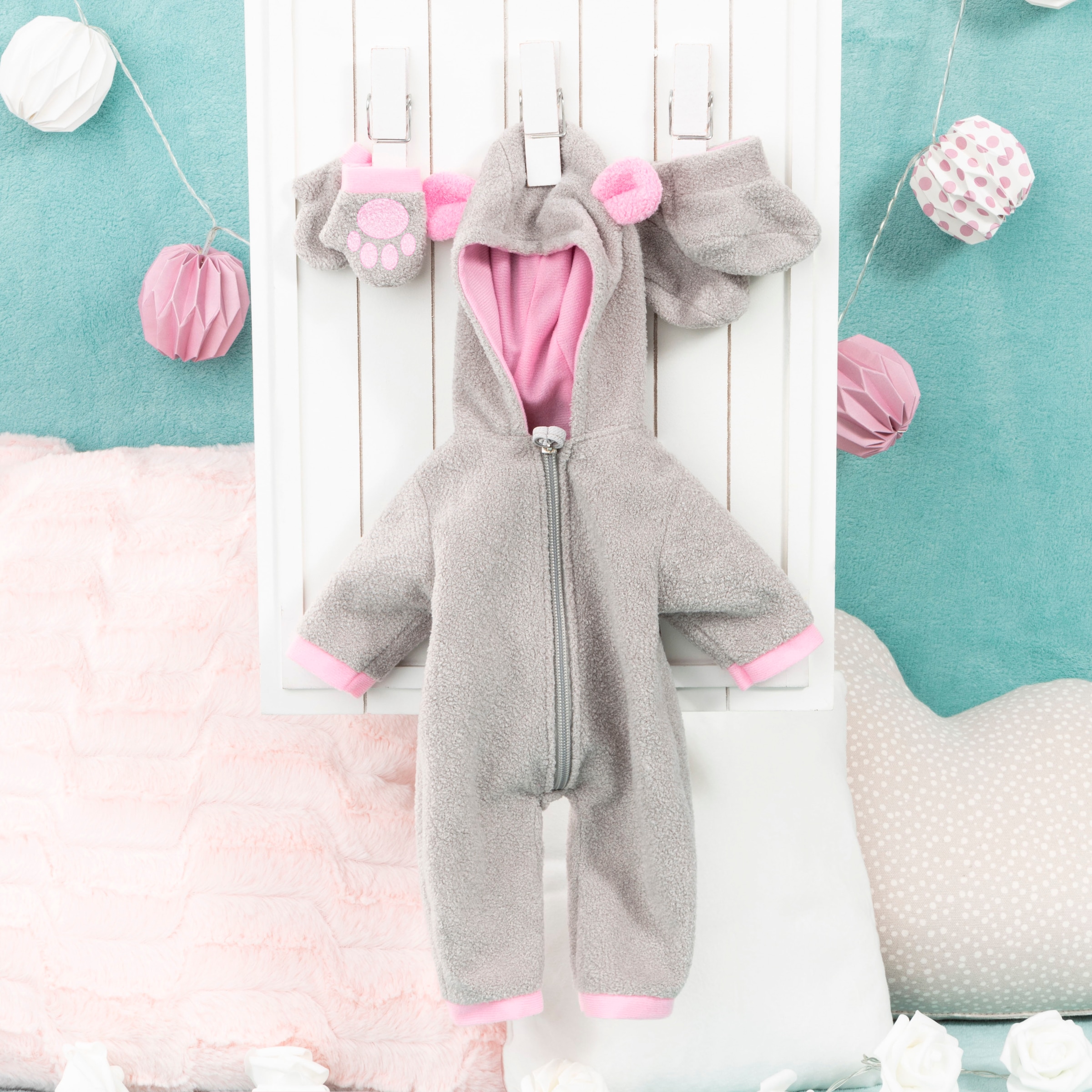 Bayer Puppenkleidung »Plüschoverall 38-42«