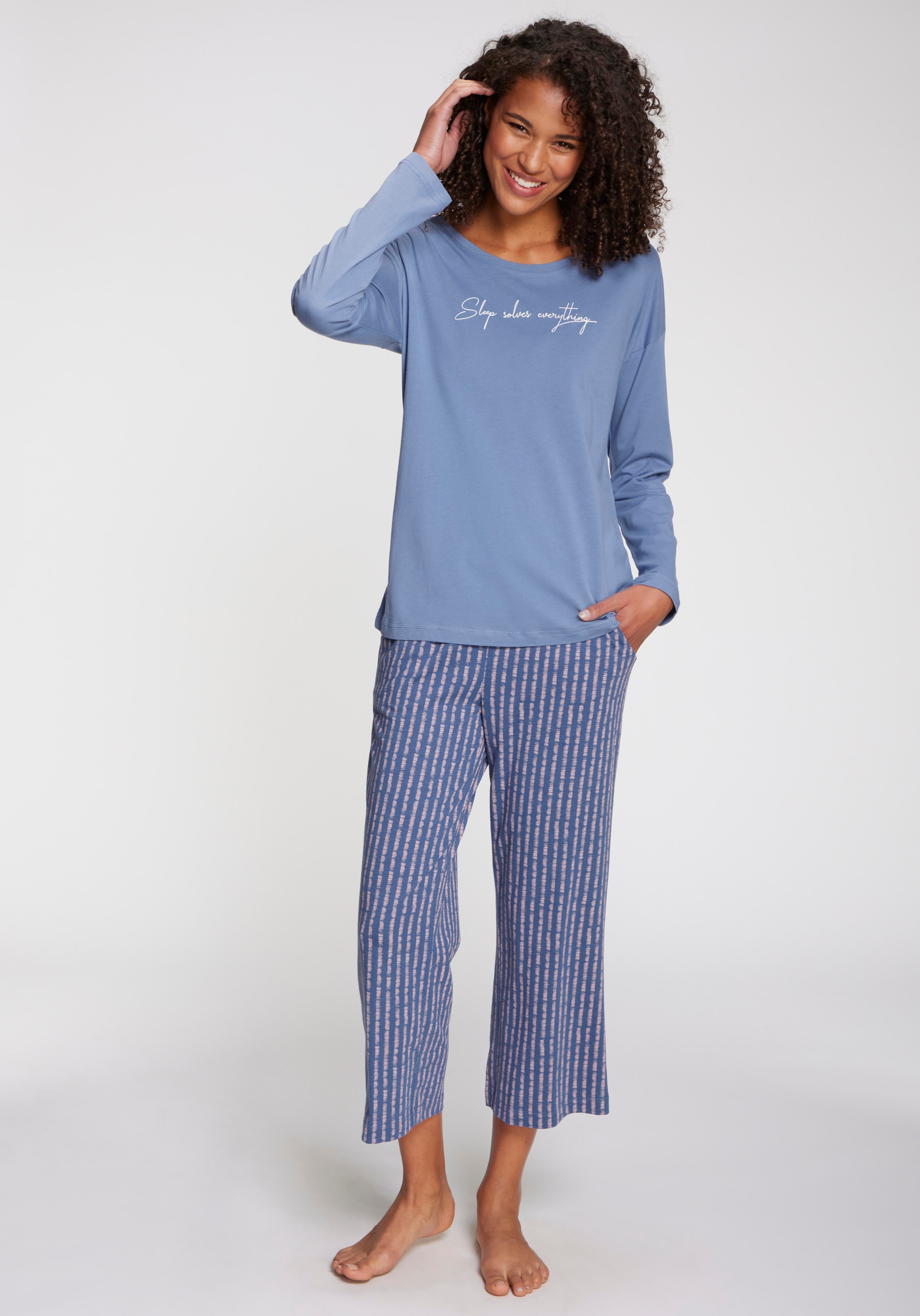 Vivance Dreams Pantalon de pyjama  Mit schönem Allovermuster
