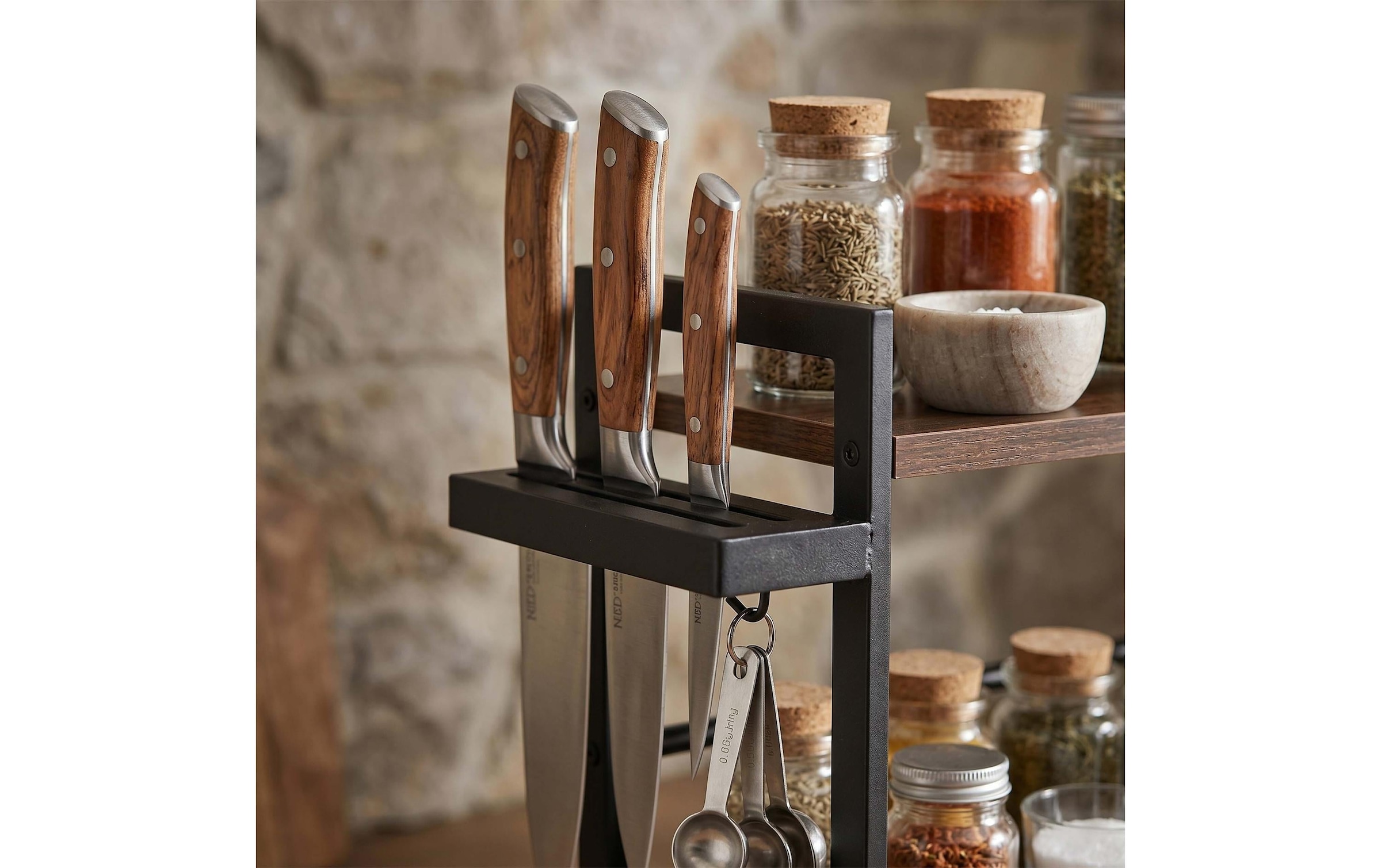 relaxdays Etagère à épices »3 Etagen Industrial-Style«