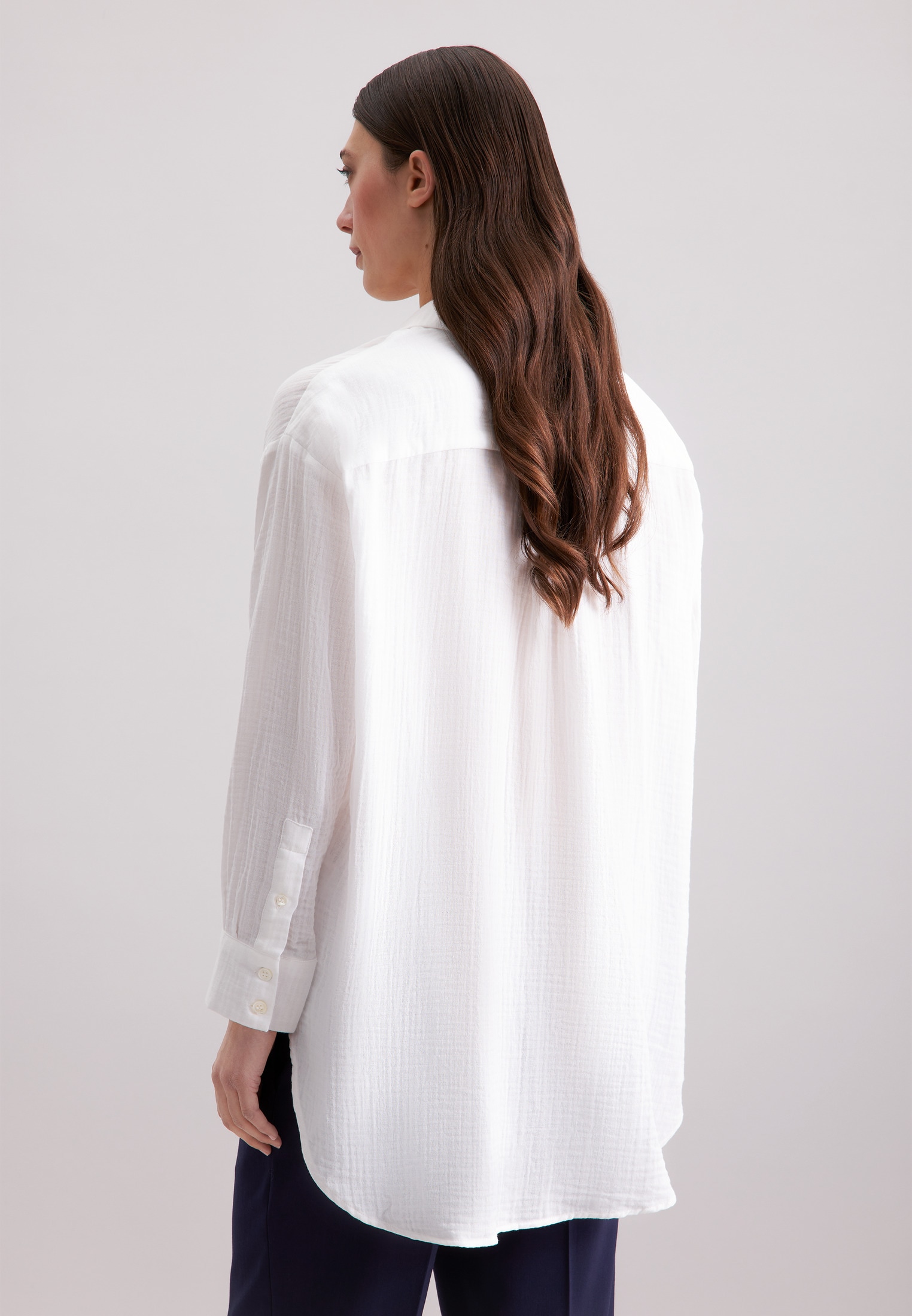 seidensticker Chemisier long 1/1 Kragen Uni