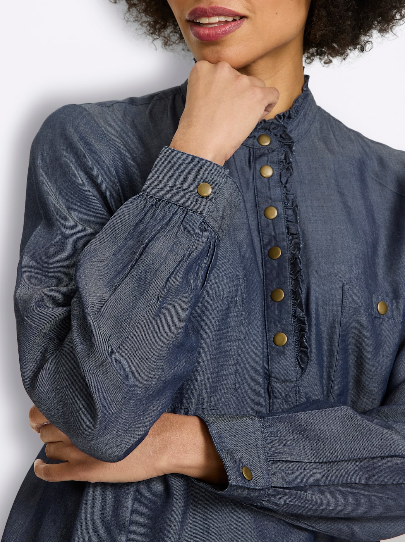 heine Robe chemisier »Kleid« Poche dans les coutures