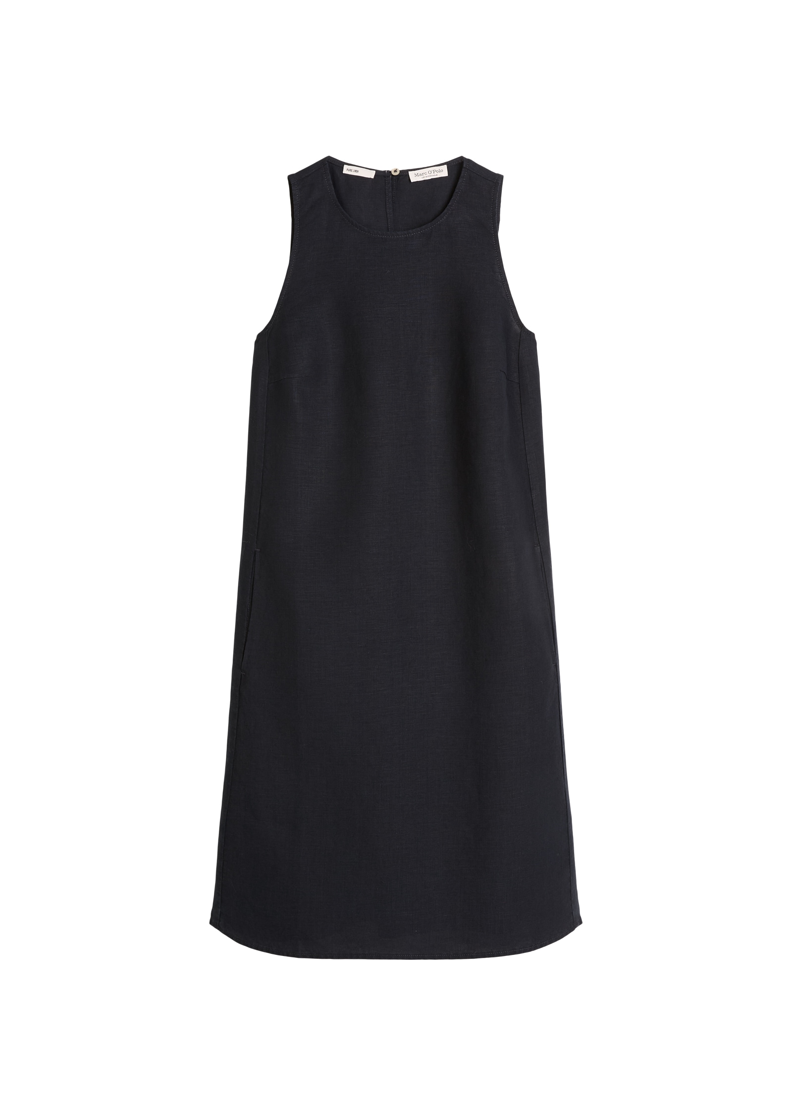 Marc O'Polo Robe fourreau Poches dans les coutures latérales shaped fit mit Eingrifftaschen, aus Leinen