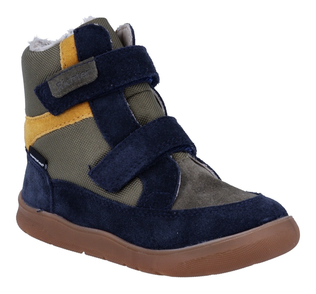 Richter Bottes d'hiver »Samy WMS: Mittel«  Chaussure pieds nus, bottine à scratch avec Sympatex, gabarit de taille à télécharger