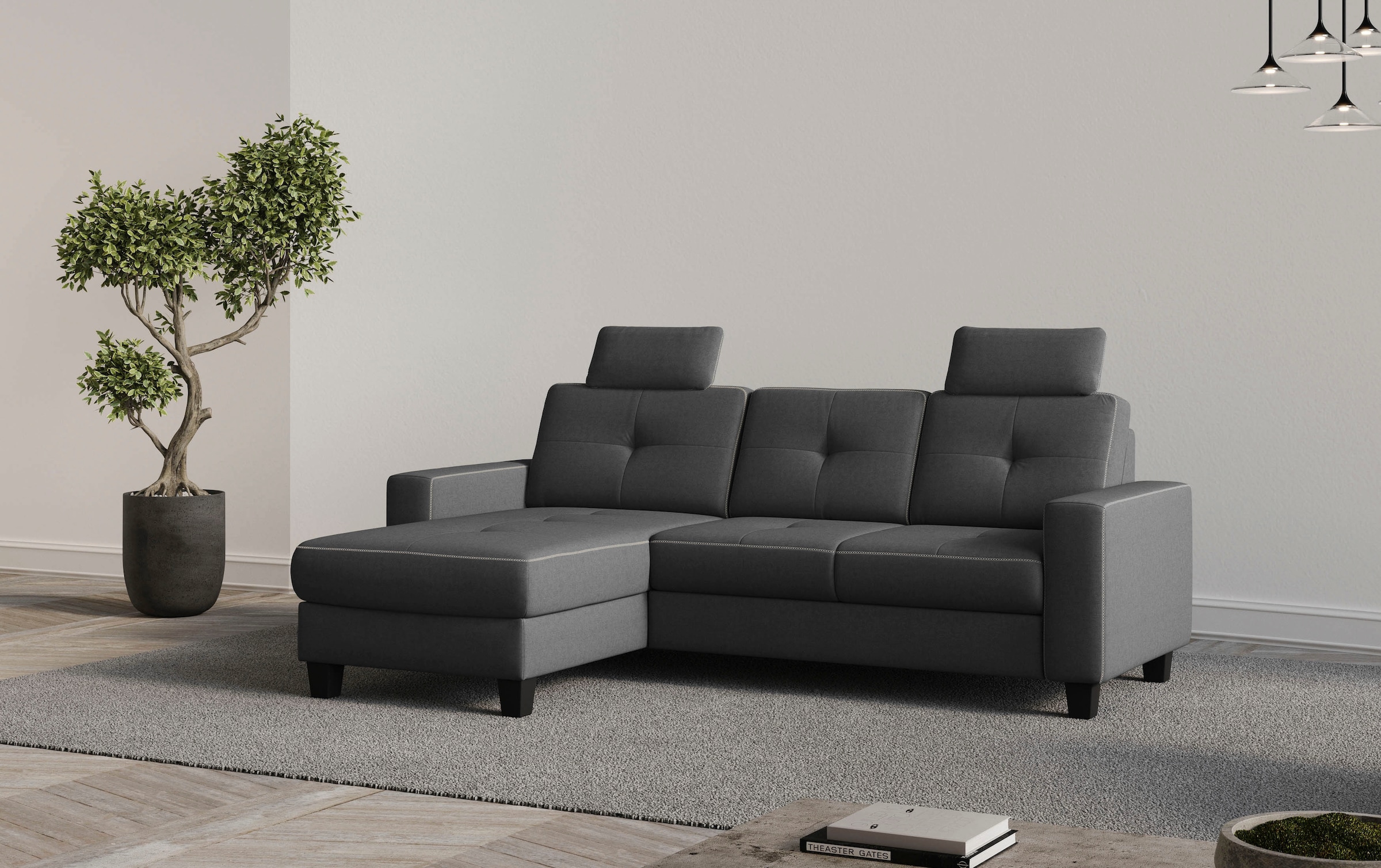 GOODproduct Ecksofa »Varese« wahlweise mit Schlaffunktion und Bettkasten