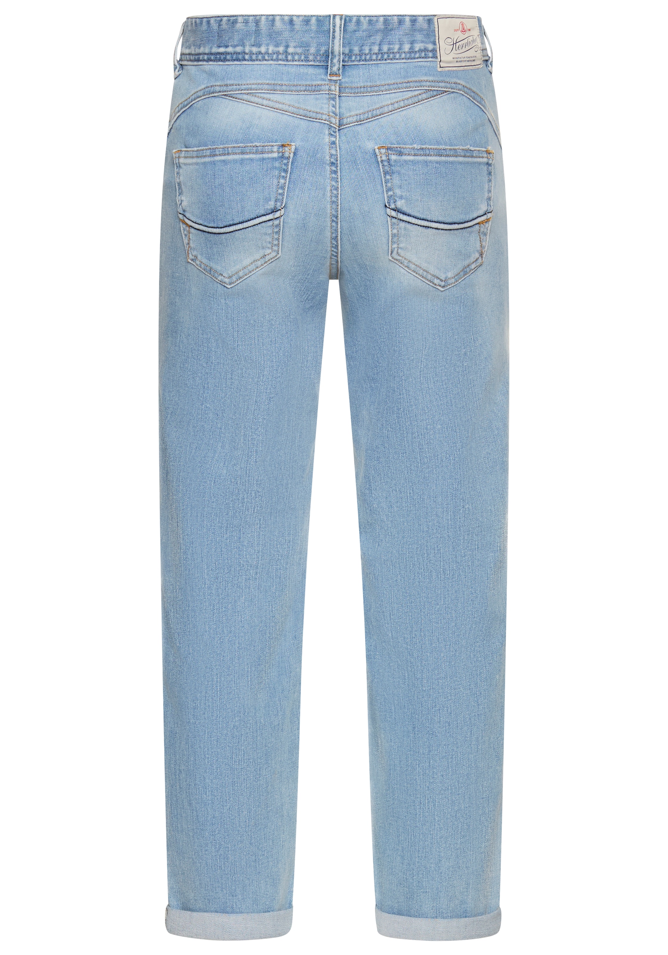 Herrlicher Jeans taille basse »Gila HI Tap Denim« mit seitlichem Keileinsatz