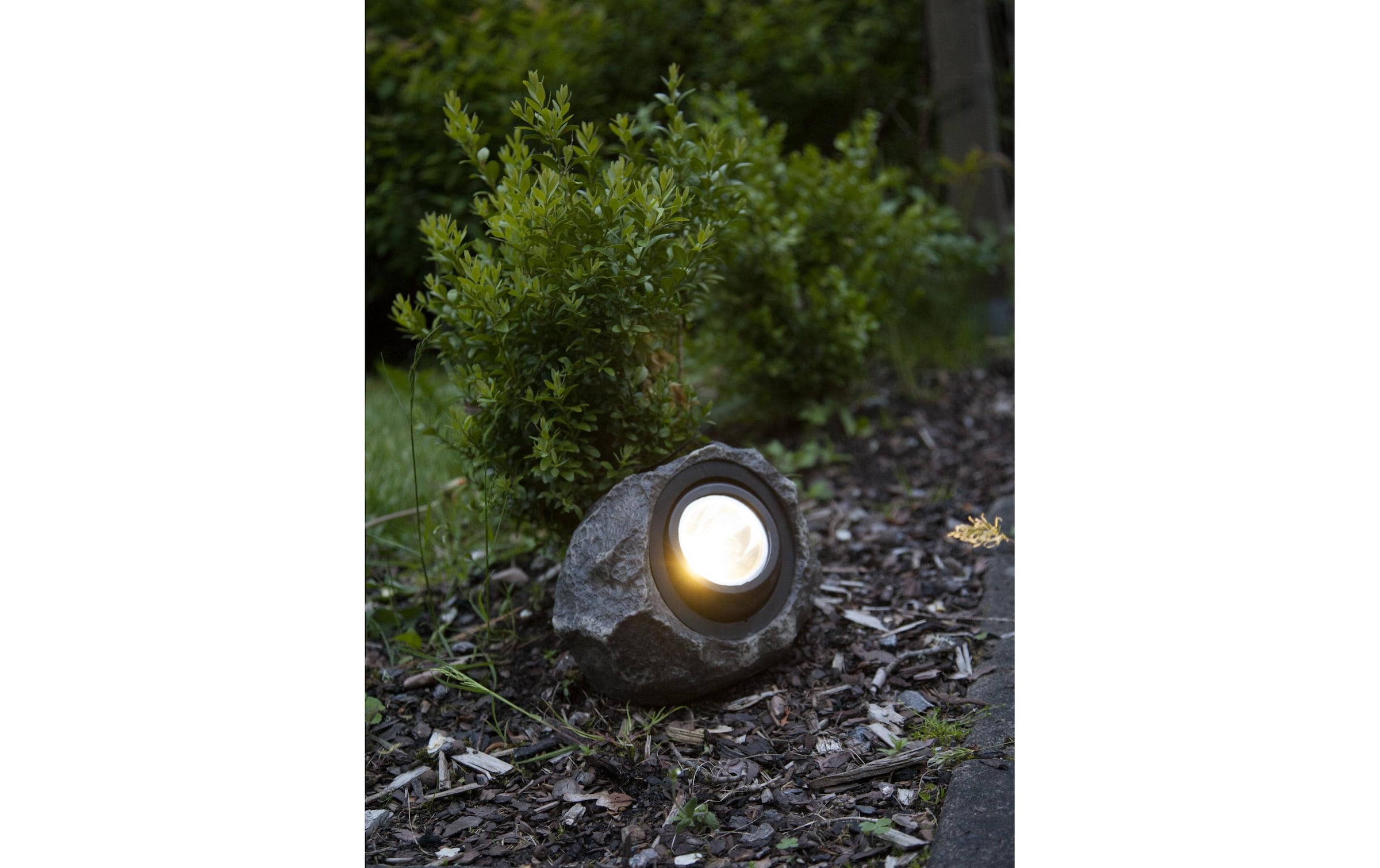 EGLO Lampe de jardin »Solar-Led-Stein« 1 cuis blanc chaud