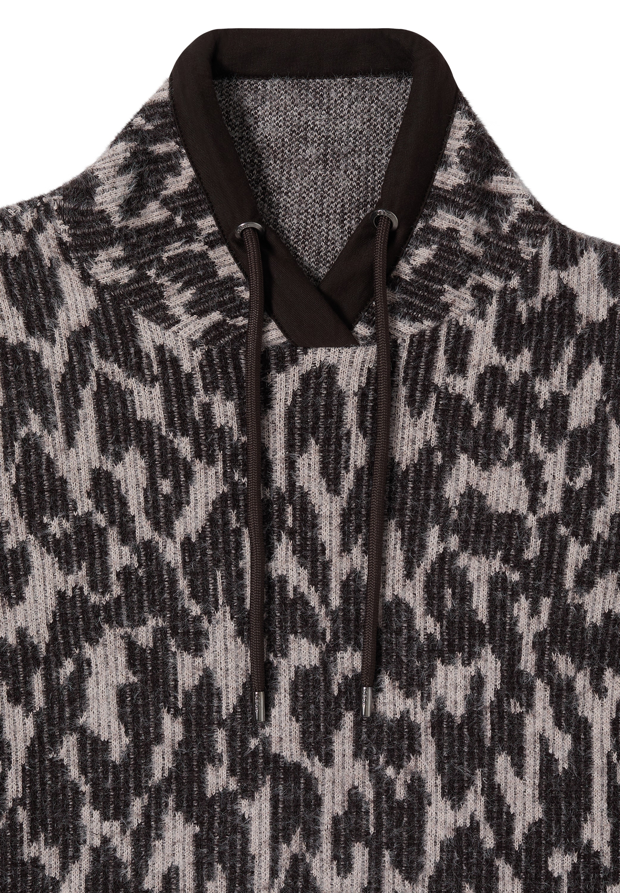 Cecil Pull en tricot Plüschlook durch Featheryarn, Animal-Print