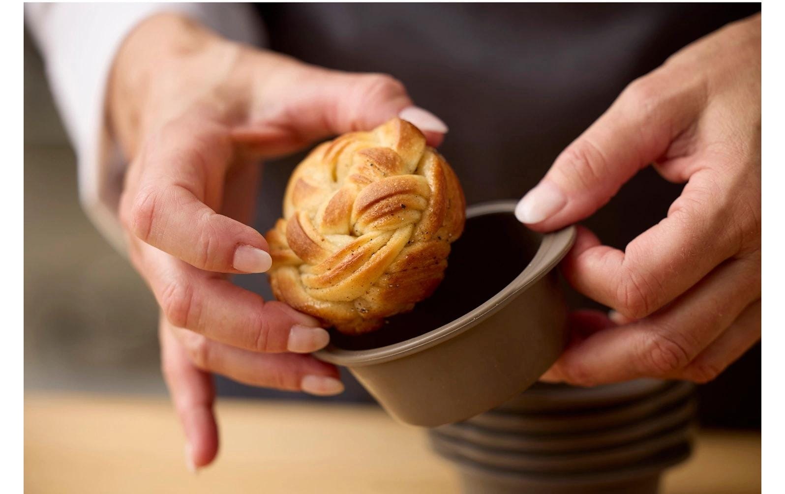   Muffinform »Muffin Backform Swirl, Silikon, Latte, für 6 Muffins«