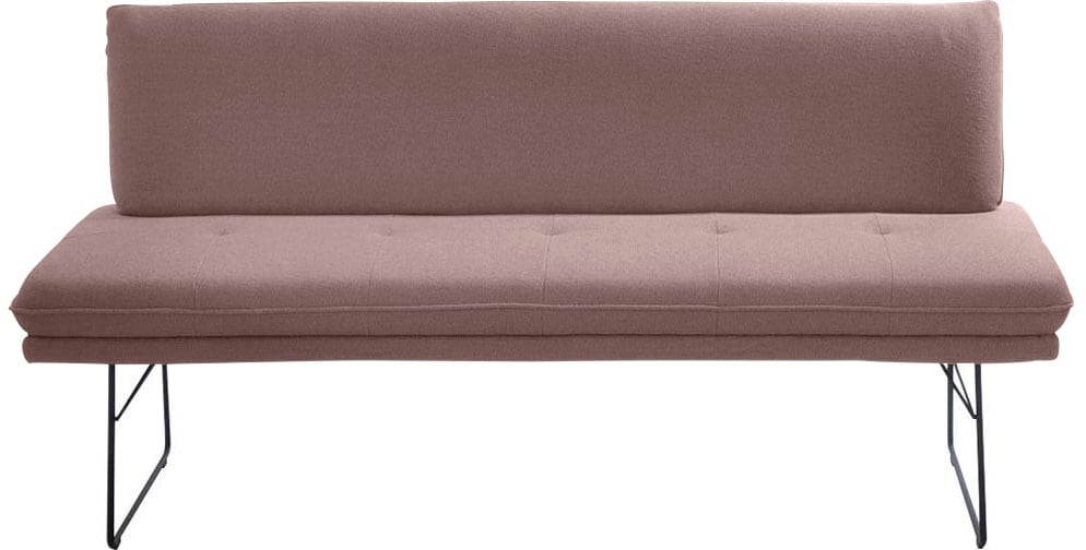 K+W Komfort & Wohnen Banc rembourré 1 cuis tlg. Aspect coussin pointu, matelassage de l'assise, grand confort d'assise, disponible en 2 tailles