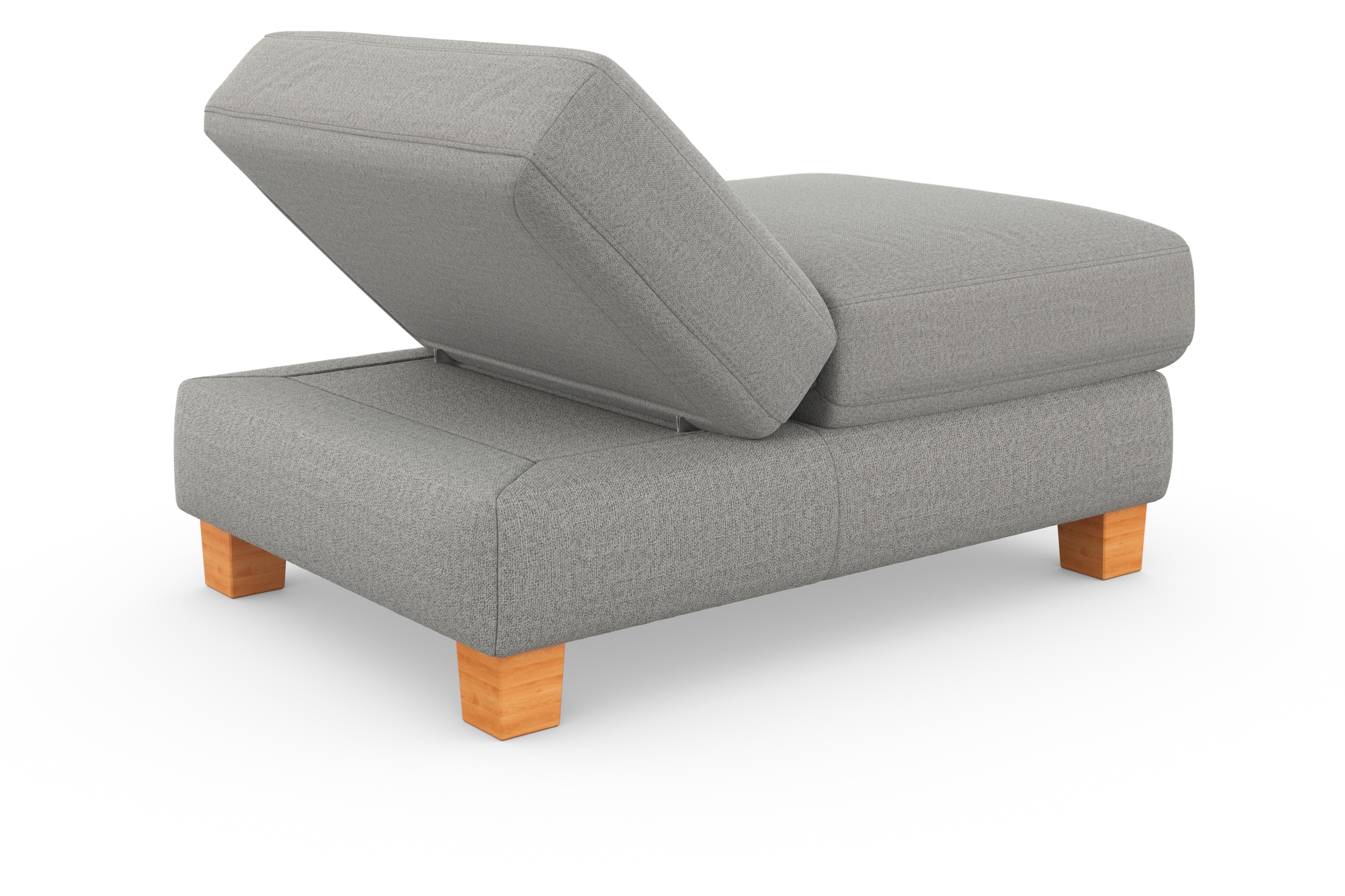 sit&more Polsterhocker »Dundee« mit Klappfunktion, Federkern und hochwertigen Massivholzfüssen