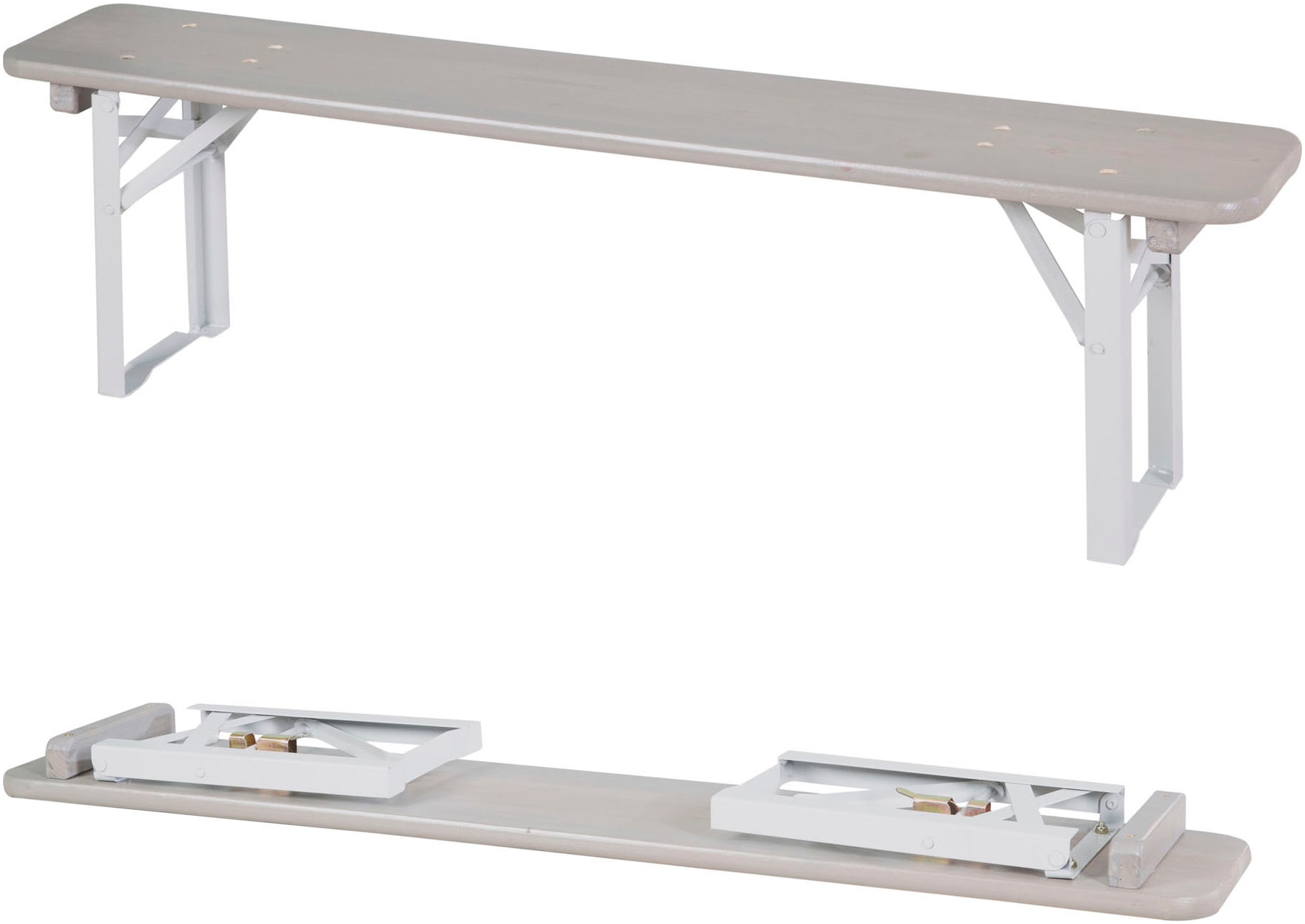 roba® Kindersitzgruppe »Outdoor Party-Garnitur für Kinder, grau lasiert, aus Holz« 3 Stk. tlg. FSC® - schützt Wald