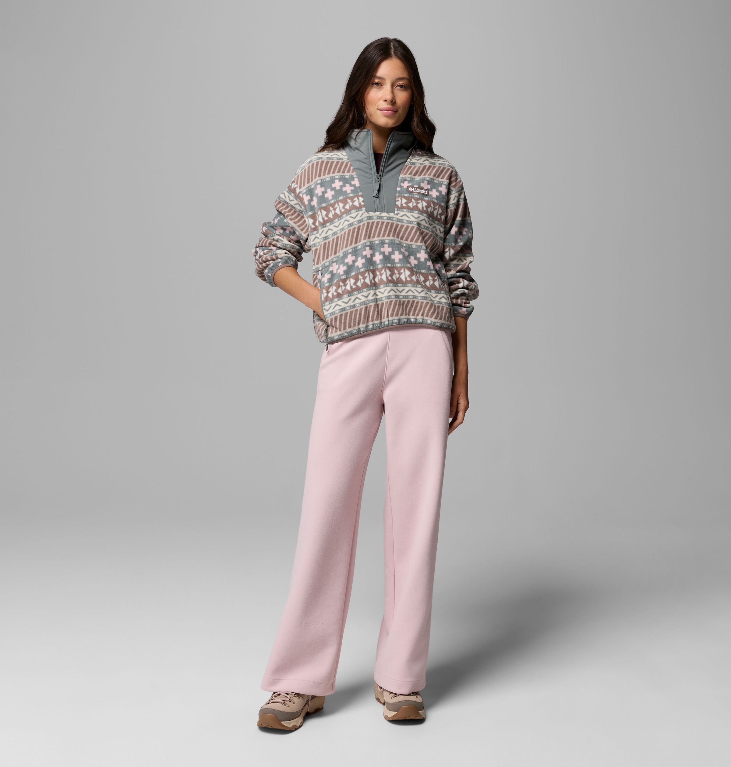 Columbia Fleecepullover »Sequoia Grove II Printed Half Zip«, mit Halbreissverschluss, aus Polyester-Fleece, Langarm-Design
