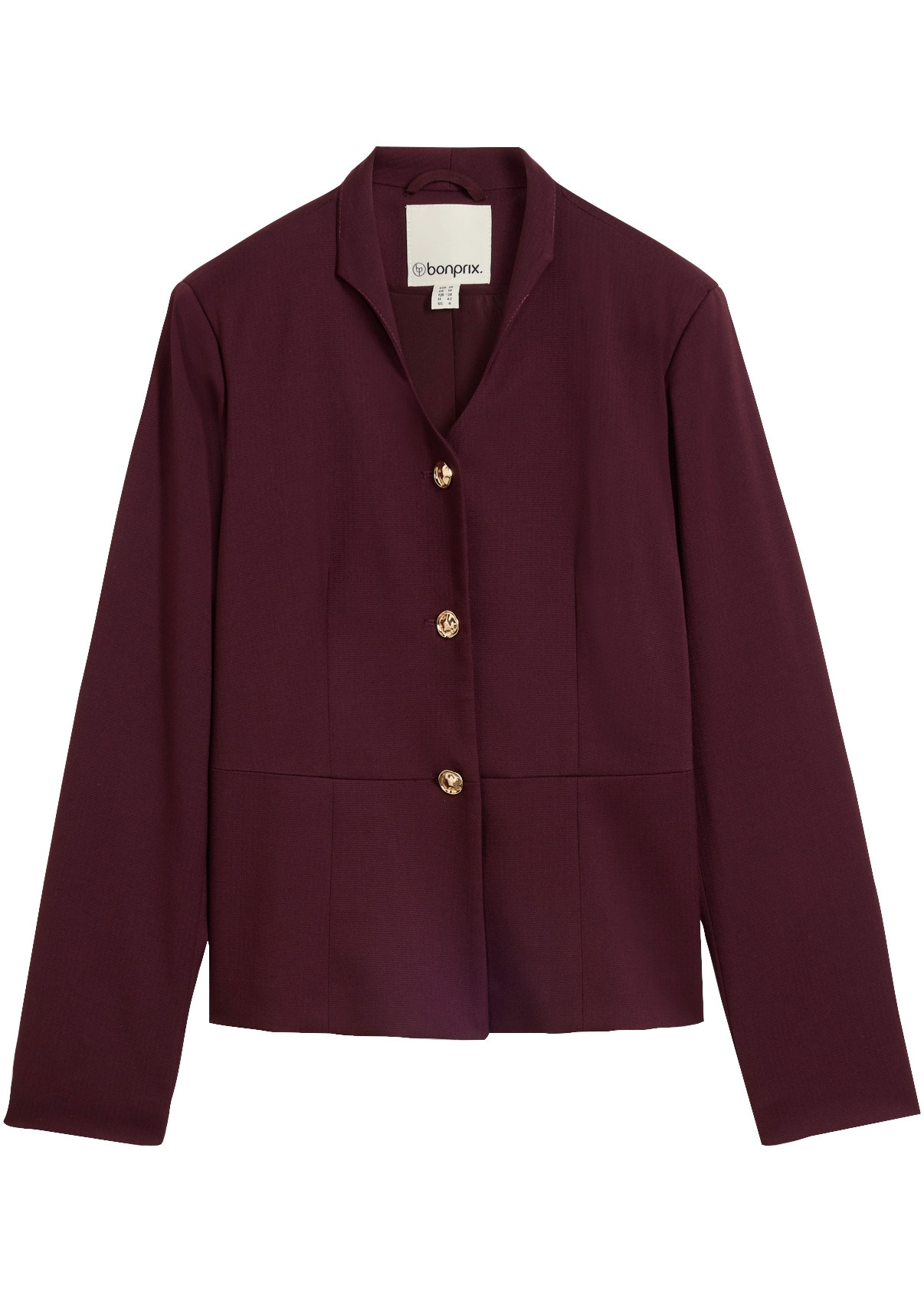 bonprix Veste blazer avec col chemise, coupe confortable