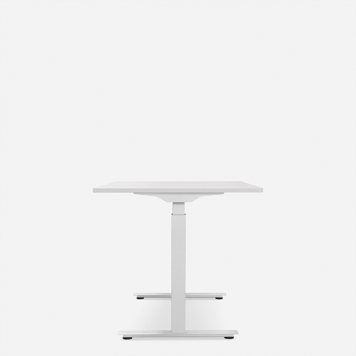   »WRK21 Schreibtisch Smart 160 x 80 cm, Höhenverstellbar, Weiss Uni / Weiss« ()