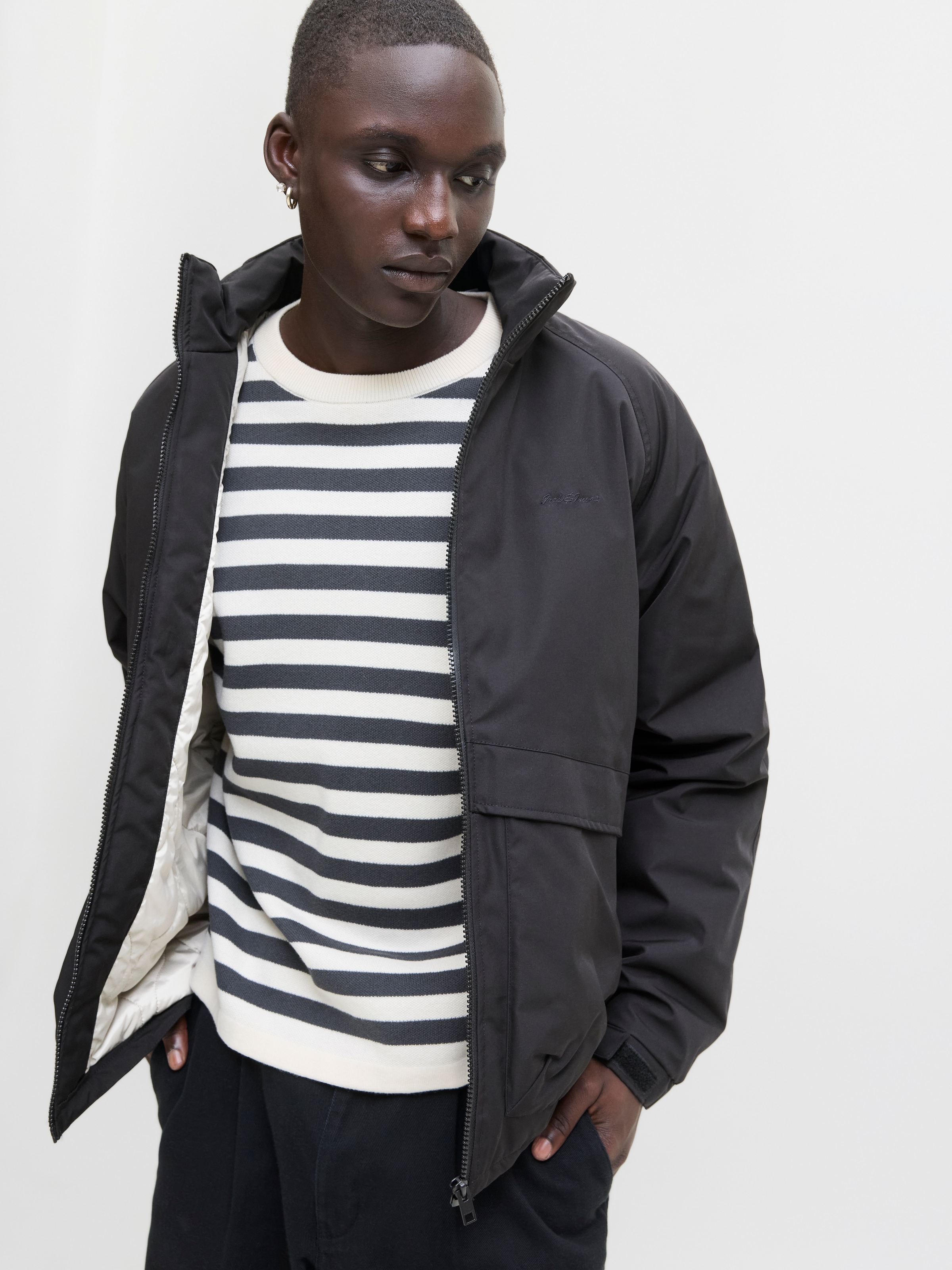 Jack & Jones Outdoorjacke »JJEDIEGO TRANSITIONAL JACKET NOOS« ohne Kapuze