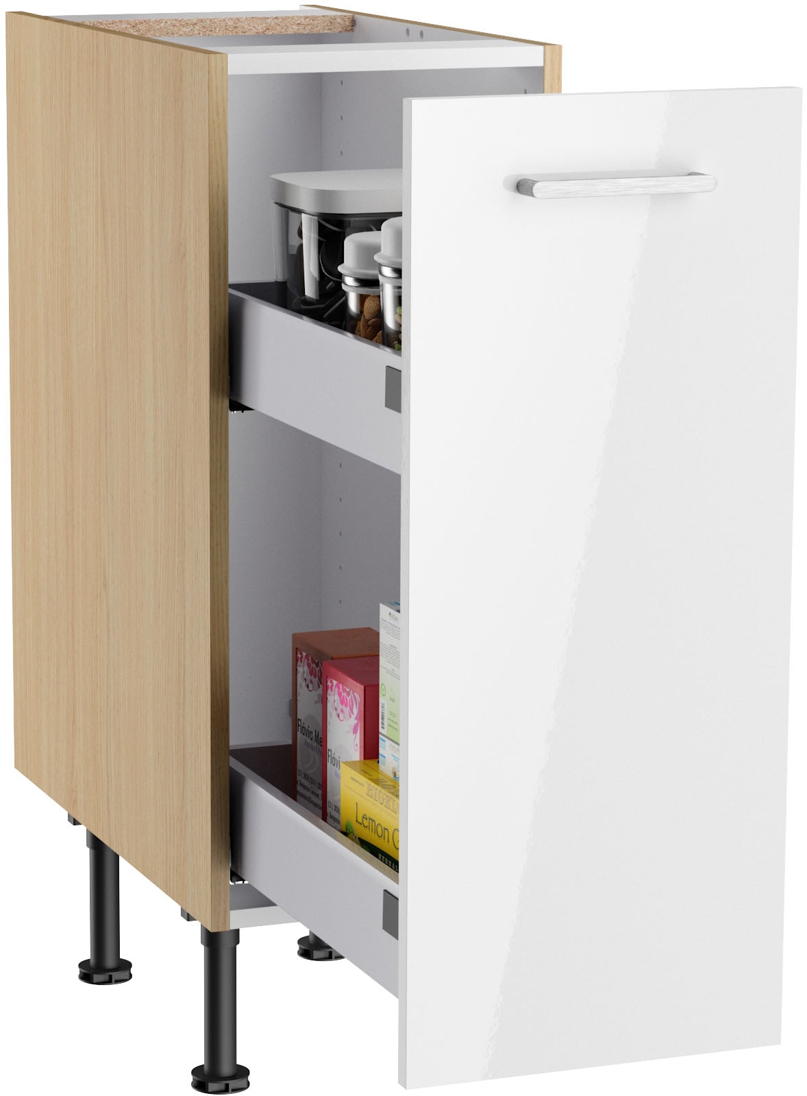 KOCHSTATION Kitchenette »KS-Lucy« Breite 300 cm, Soft-Close, inkl. Zubehör, wahlweise mit E-Geräten