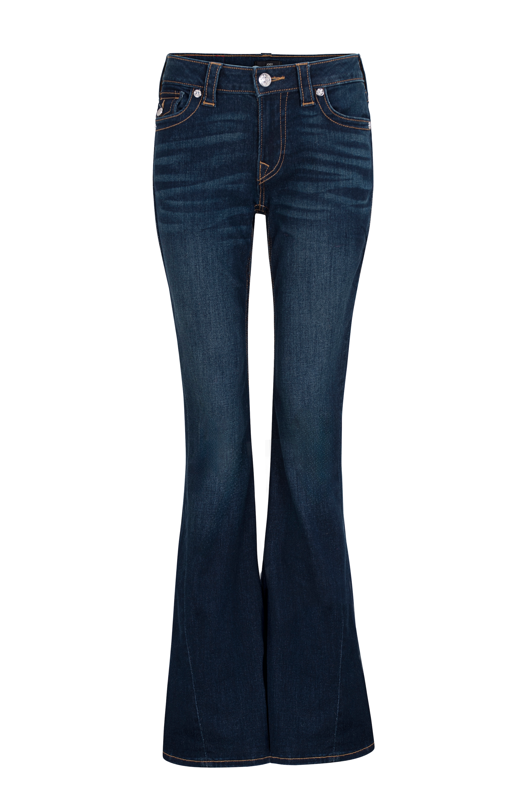 True Religion Jeans bootcut »JOEY MID RISE FLARE FLAP« mélange coton, coupe évasée