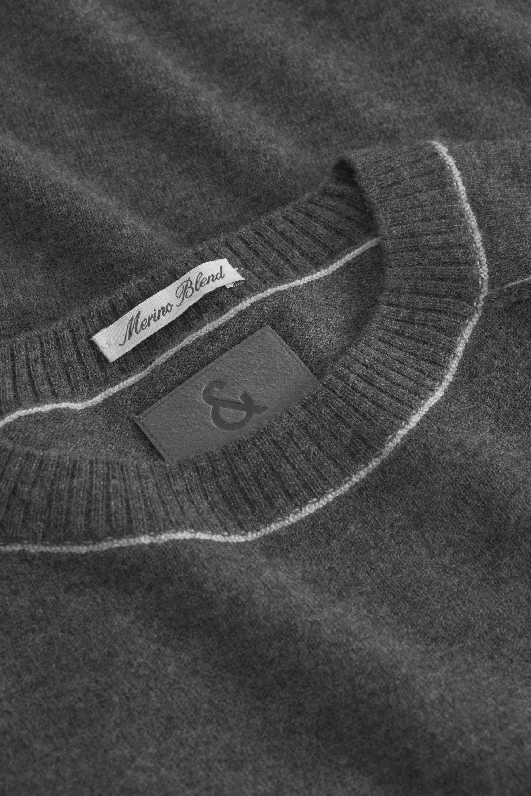 colours & sons Strickpullover »colours & sons Pullover Roundneck-Merino Blend«