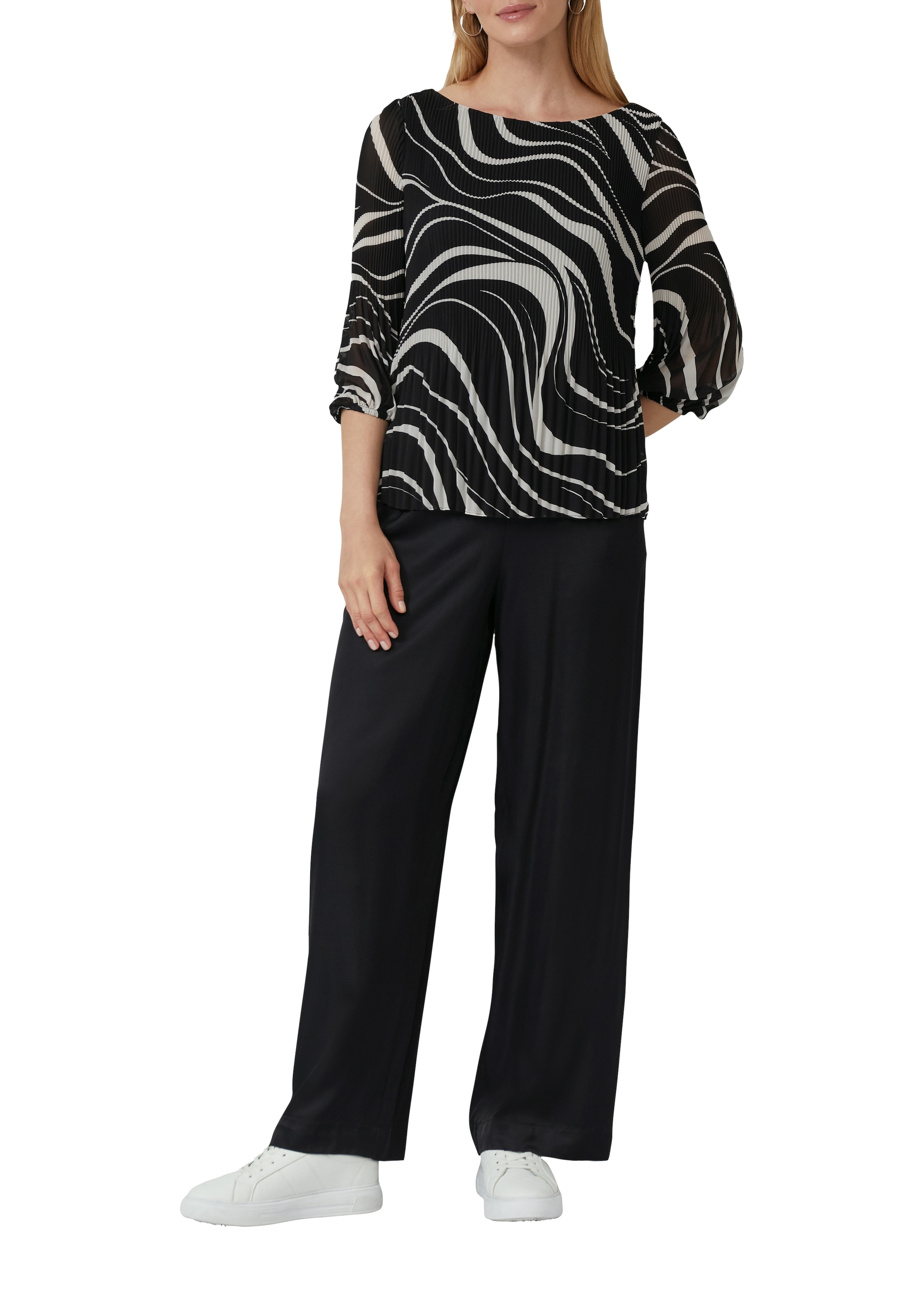 s.Oliver BLACK LABEL Blouse classique mit All-Over Print