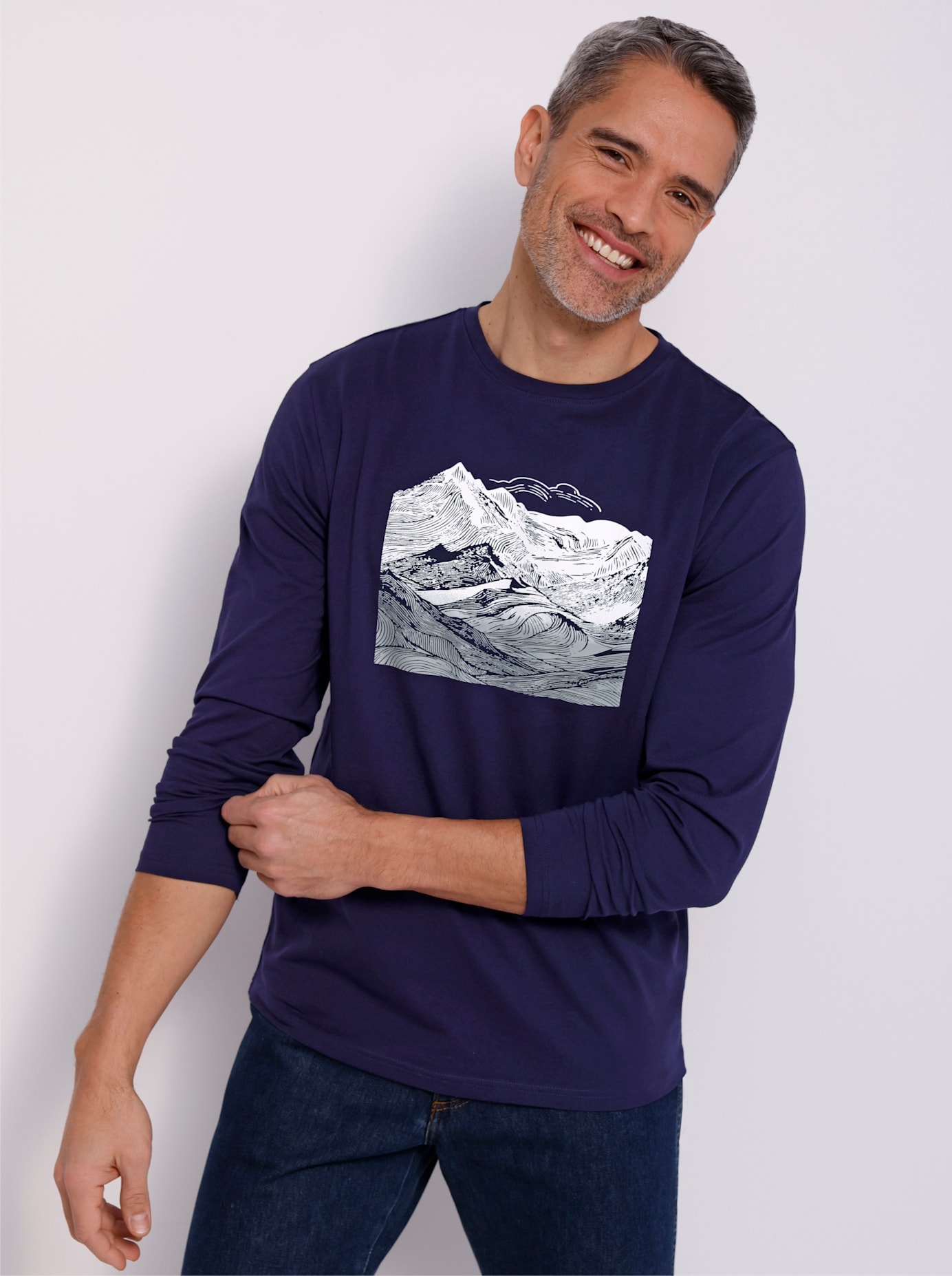 Classic T-shirt à manches longues »Freizeitshirt« 1