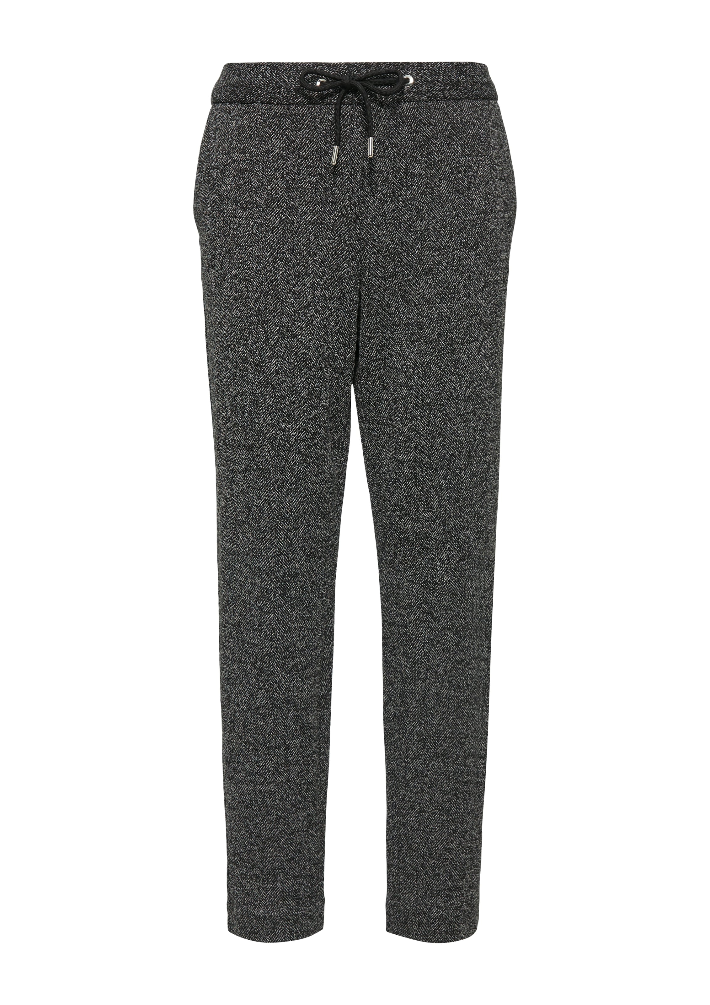 s.Oliver BLACK LABEL Pantalon en tissu  Sommerhose meliert, mit Kordelzug